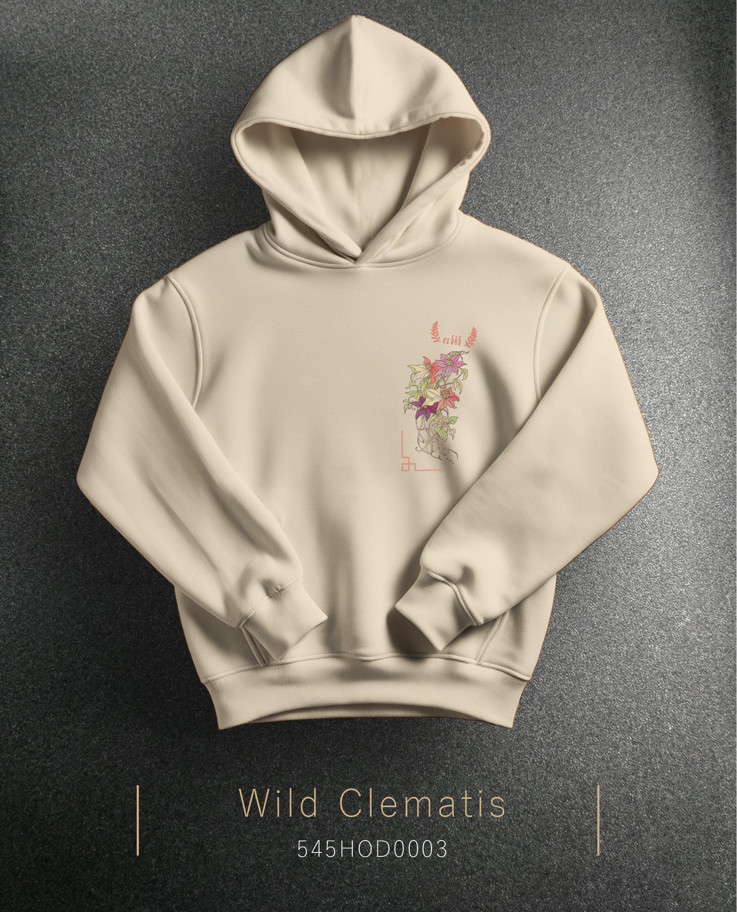 Wild Clematis Hoodie (Kapüşonlu Sweatshirt) (2 Renk)