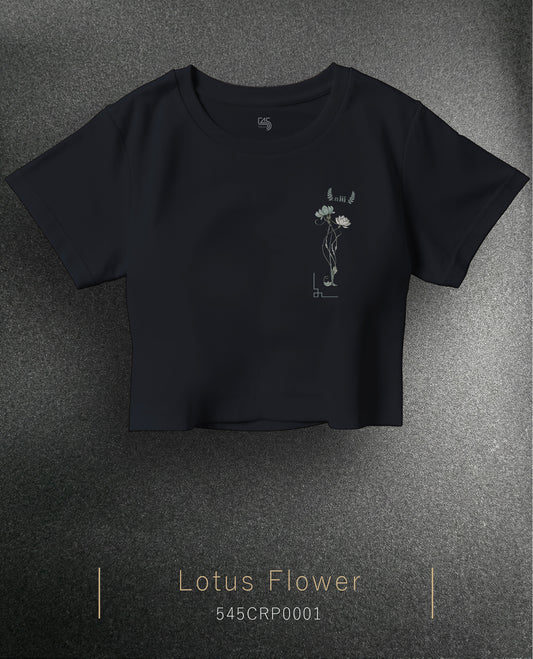 Lotus Flower Crop Size T-Shirt (Tişört) 5 Renk