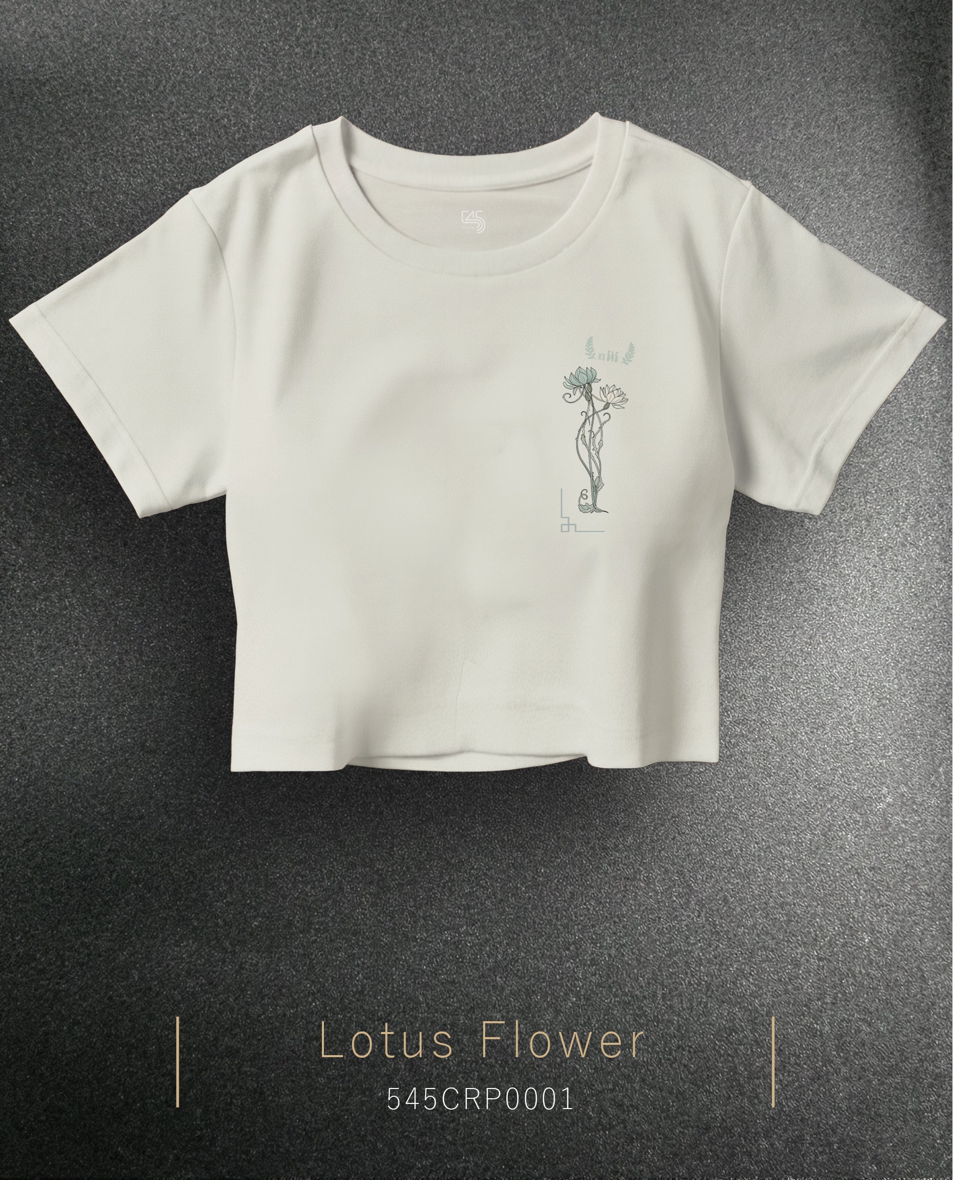 Lotus Flower Crop Size T-Shirt (Tişört) 5 Renk