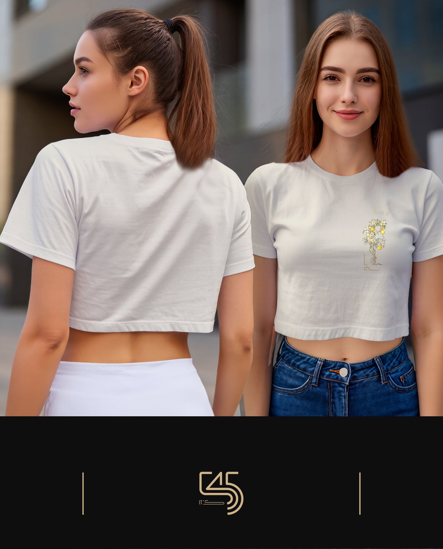 Orange Blossom Crop Size T-Shirt (Tişört) 5 Renk