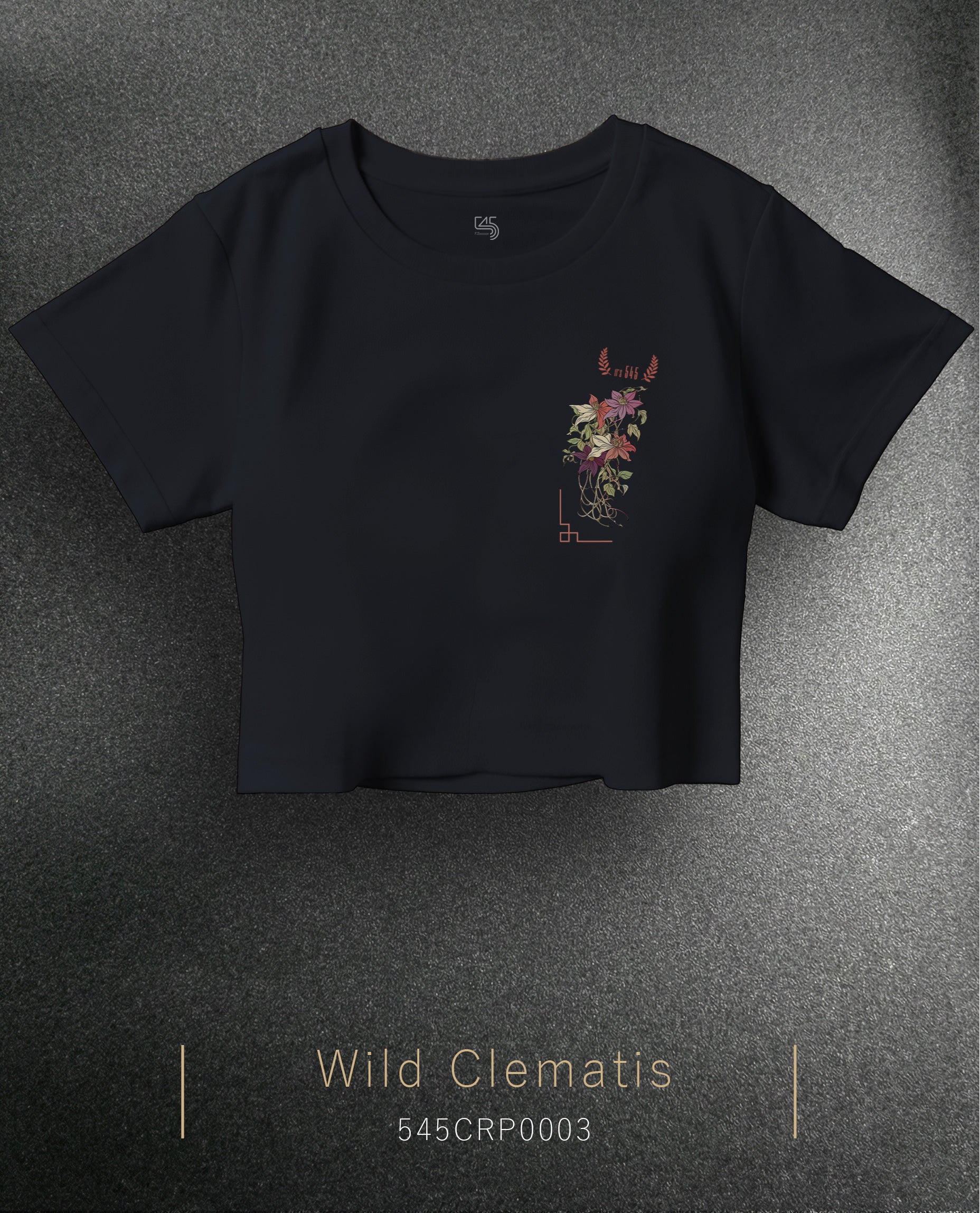 Wild Clematis Crop Size T-Shirt (Tişört) 5 Renk