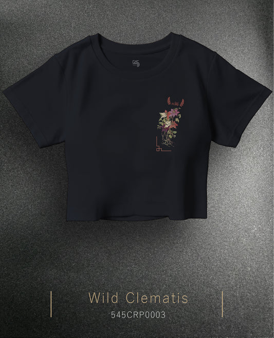 Wild Clematis Crop Size T-Shirt (Tişört) 5 Renk