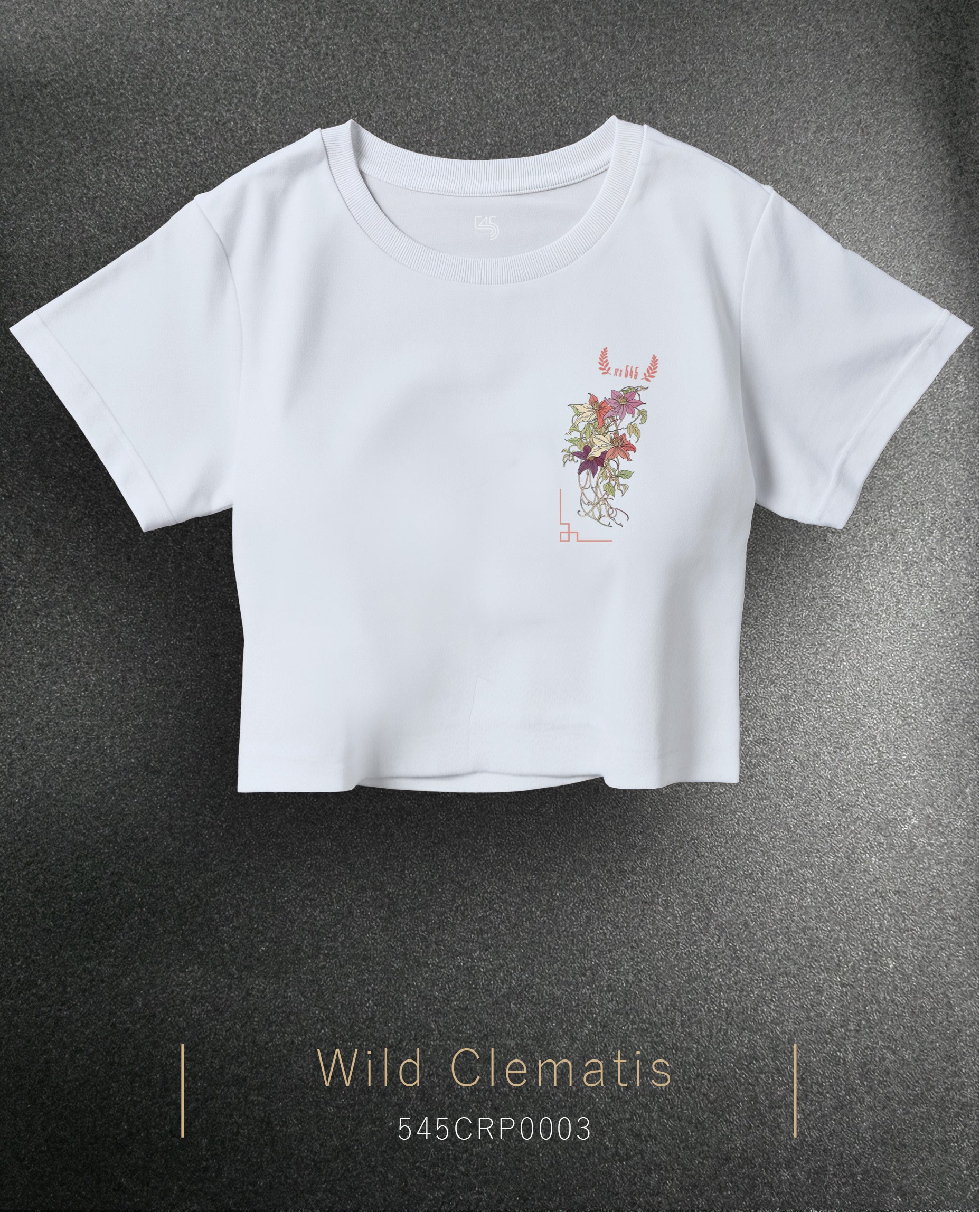 Wild Clematis Crop Size T-Shirt (Tişört) 5 Renk