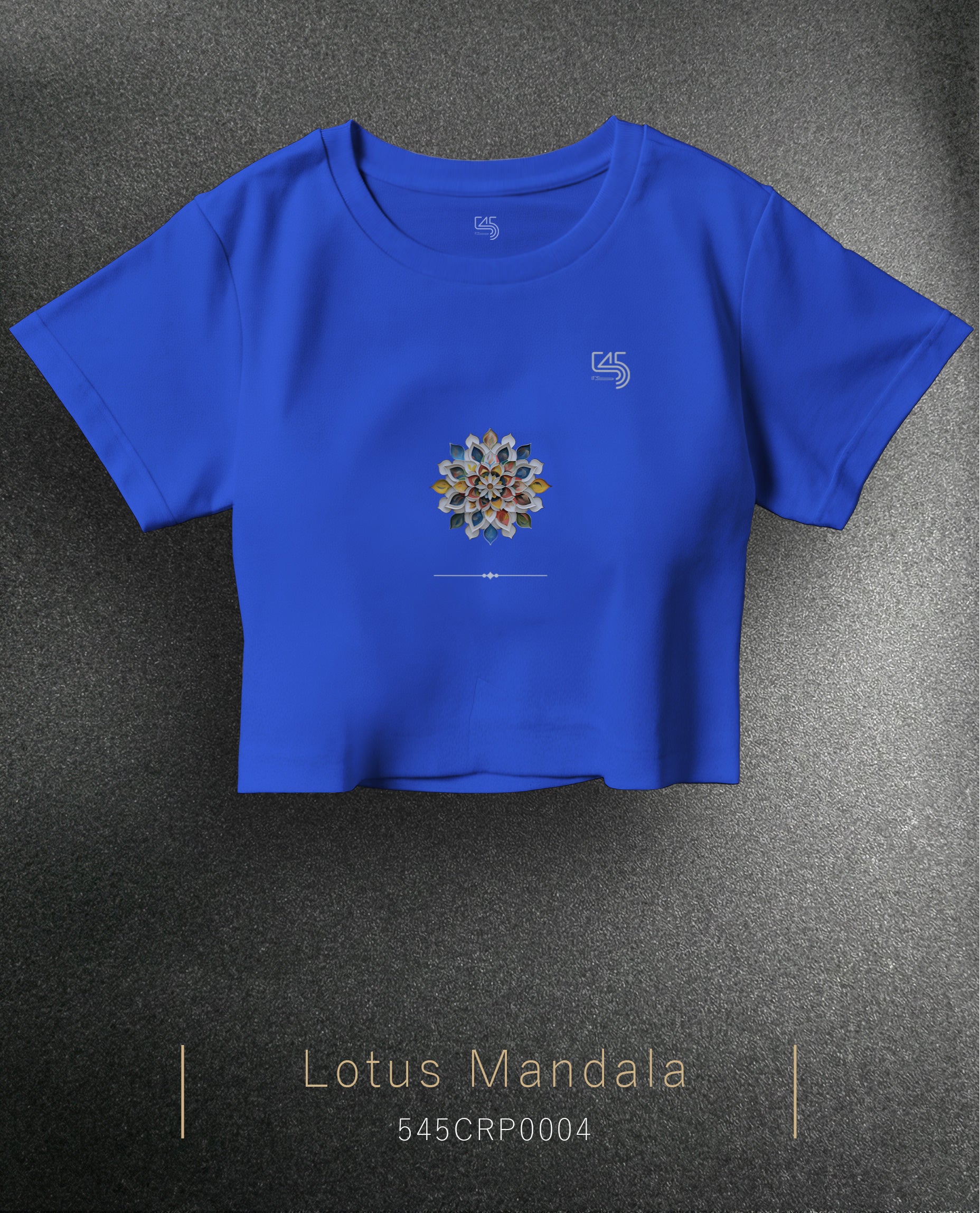 Lotus Mandala Crop Size T-Shirt (Tişört) 5 Renk