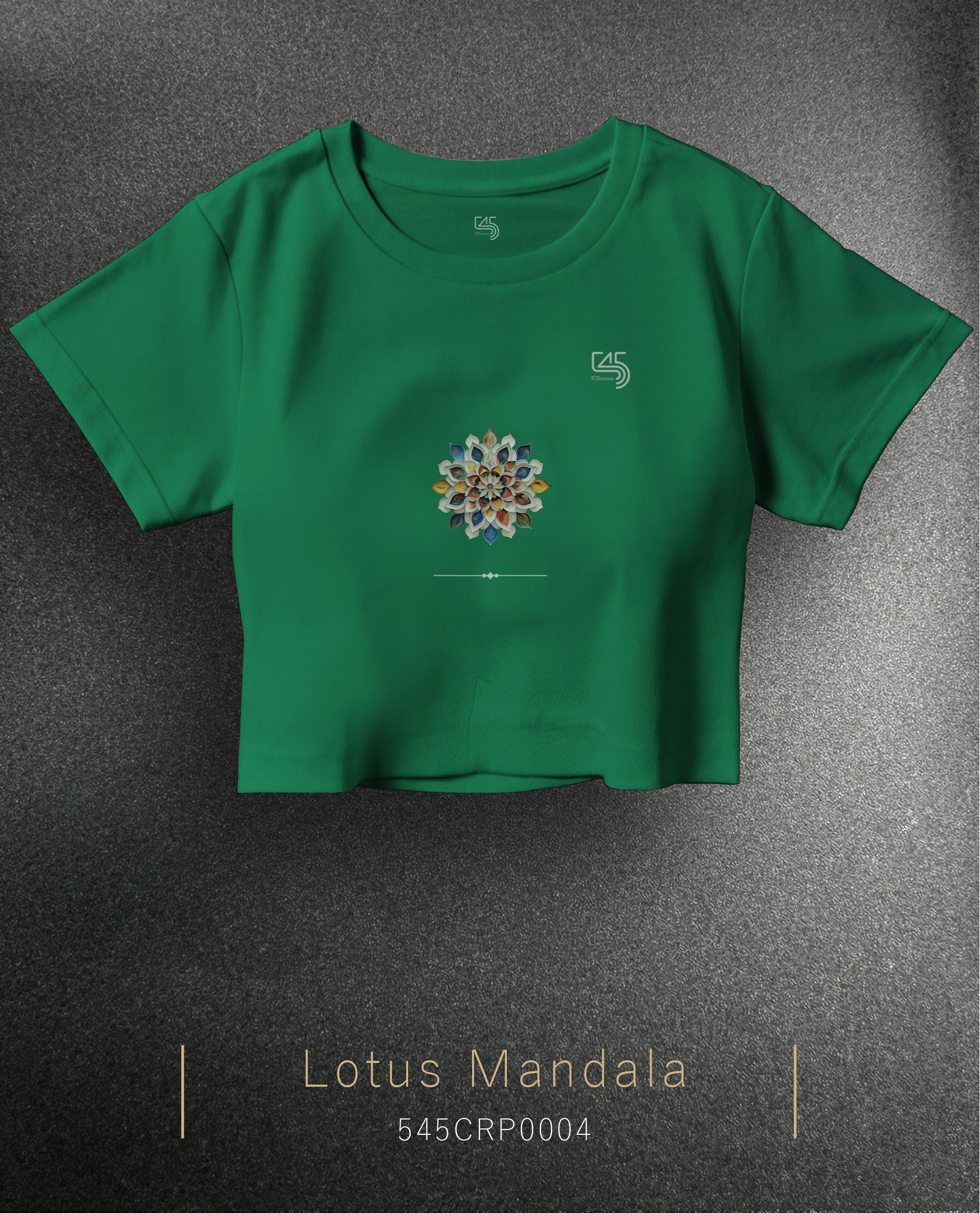 Lotus Mandala Crop Size T-Shirt (Tişört) 5 Renk