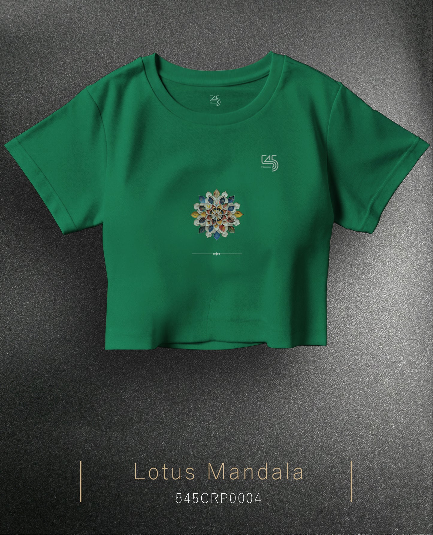 Lotus Mandala Crop Size T-Shirt (Tişört) 5 Renk