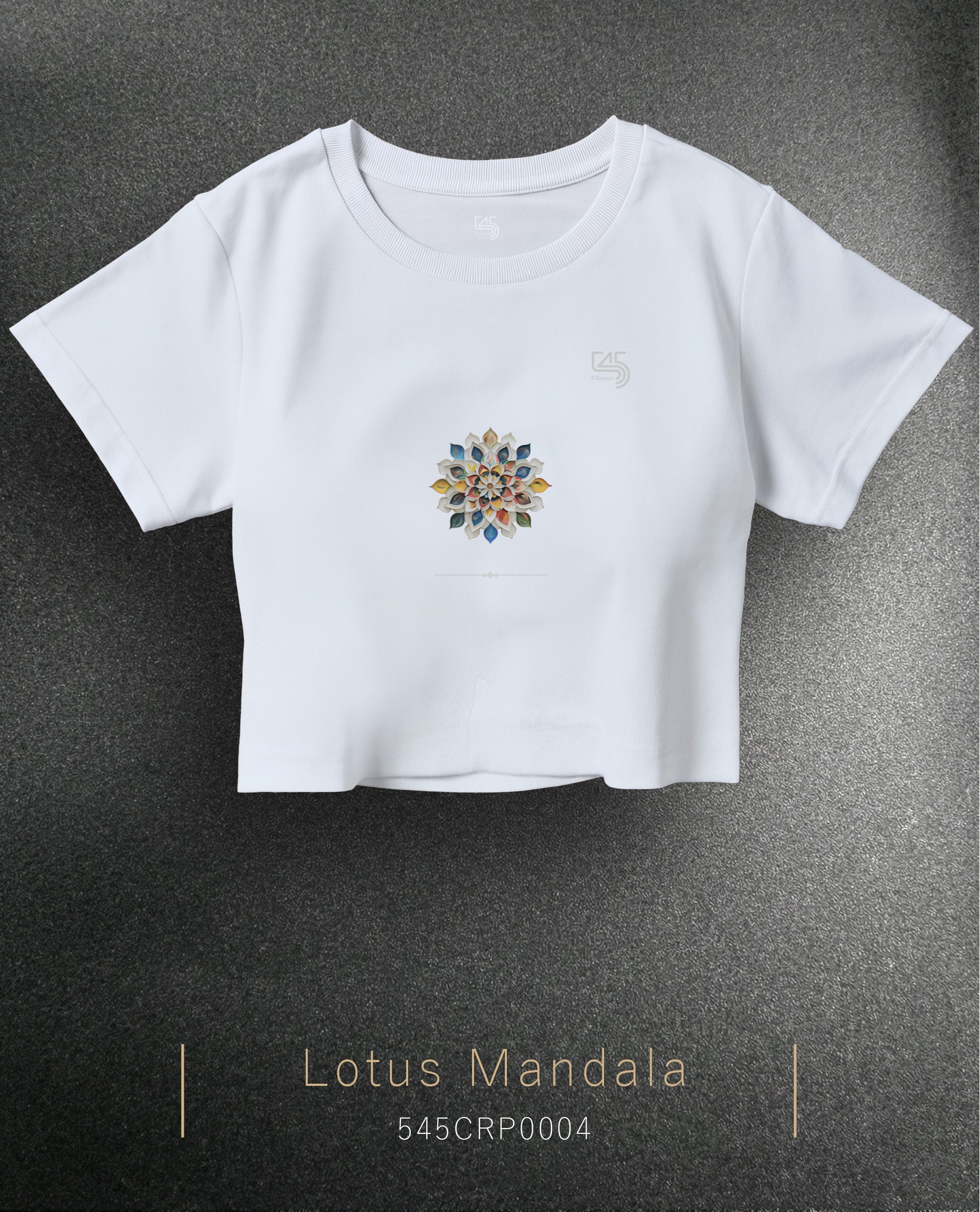 Lotus Mandala Crop Size T-Shirt (Tişört) 5 Renk