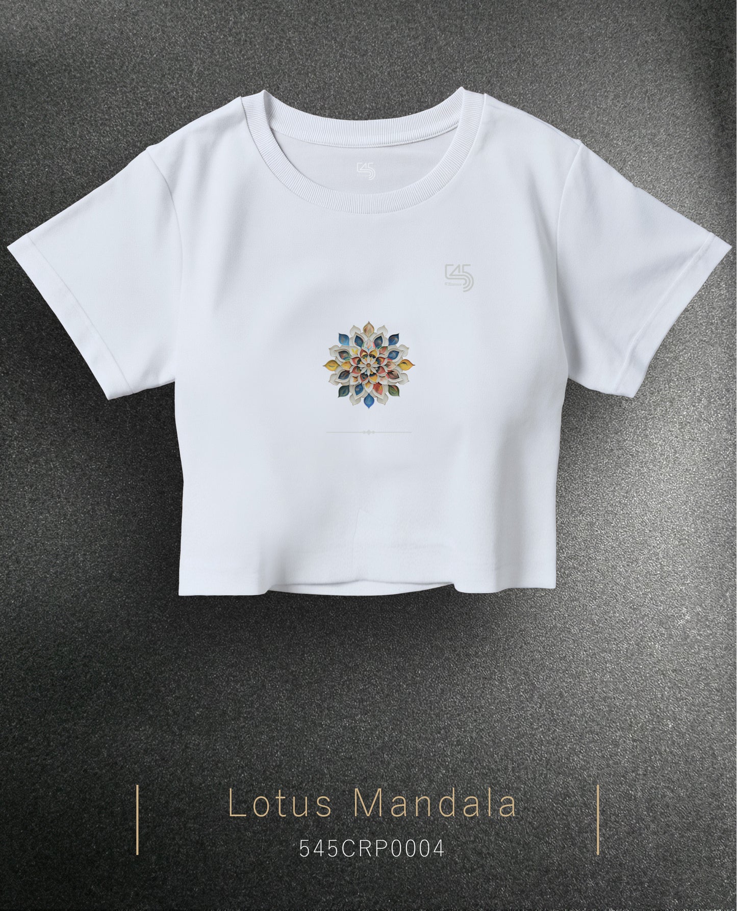 Lotus Mandala Crop Size T-Shirt (Tişört) 5 Renk