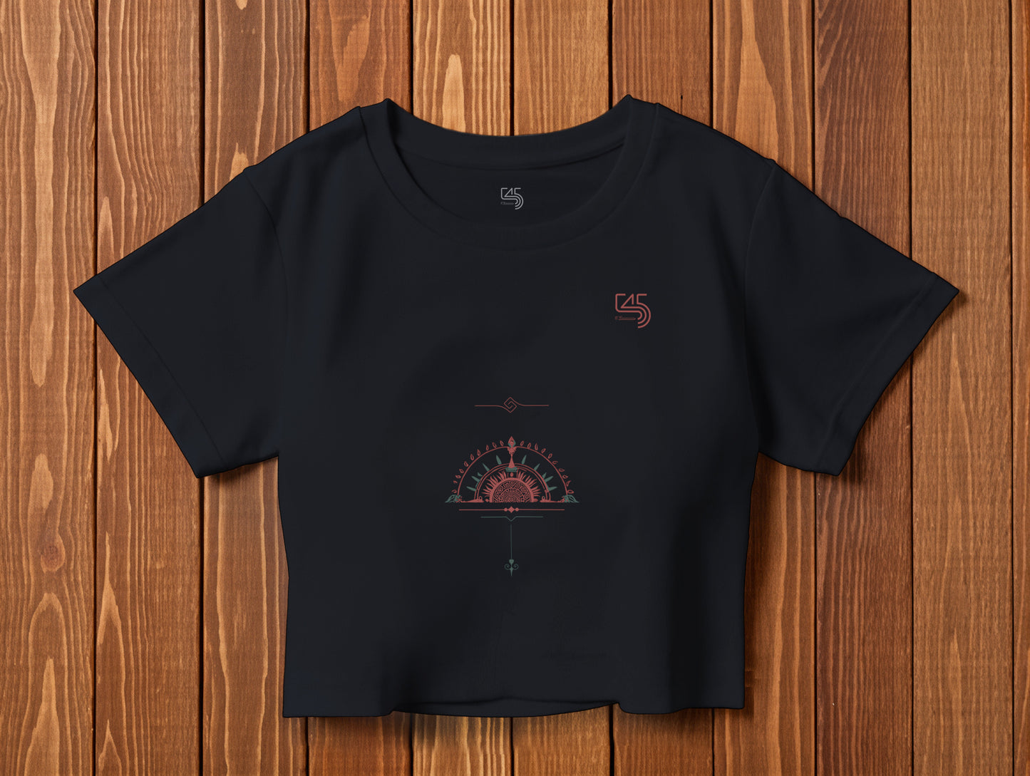 Sun it's 545 Crop Size T-Shirt (Tişört) (Renk: 5 Farklı Renk) (545CRP0005)