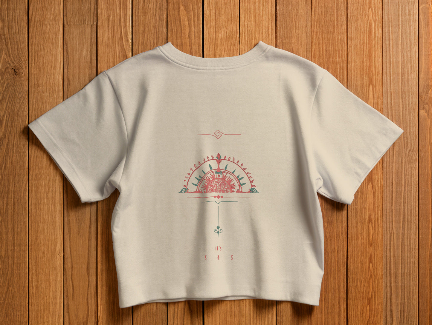 Sun it's 545 Crop Size T-Shirt (Tişört) (Renk: 5 Farklı Renk) (545CRP0005)