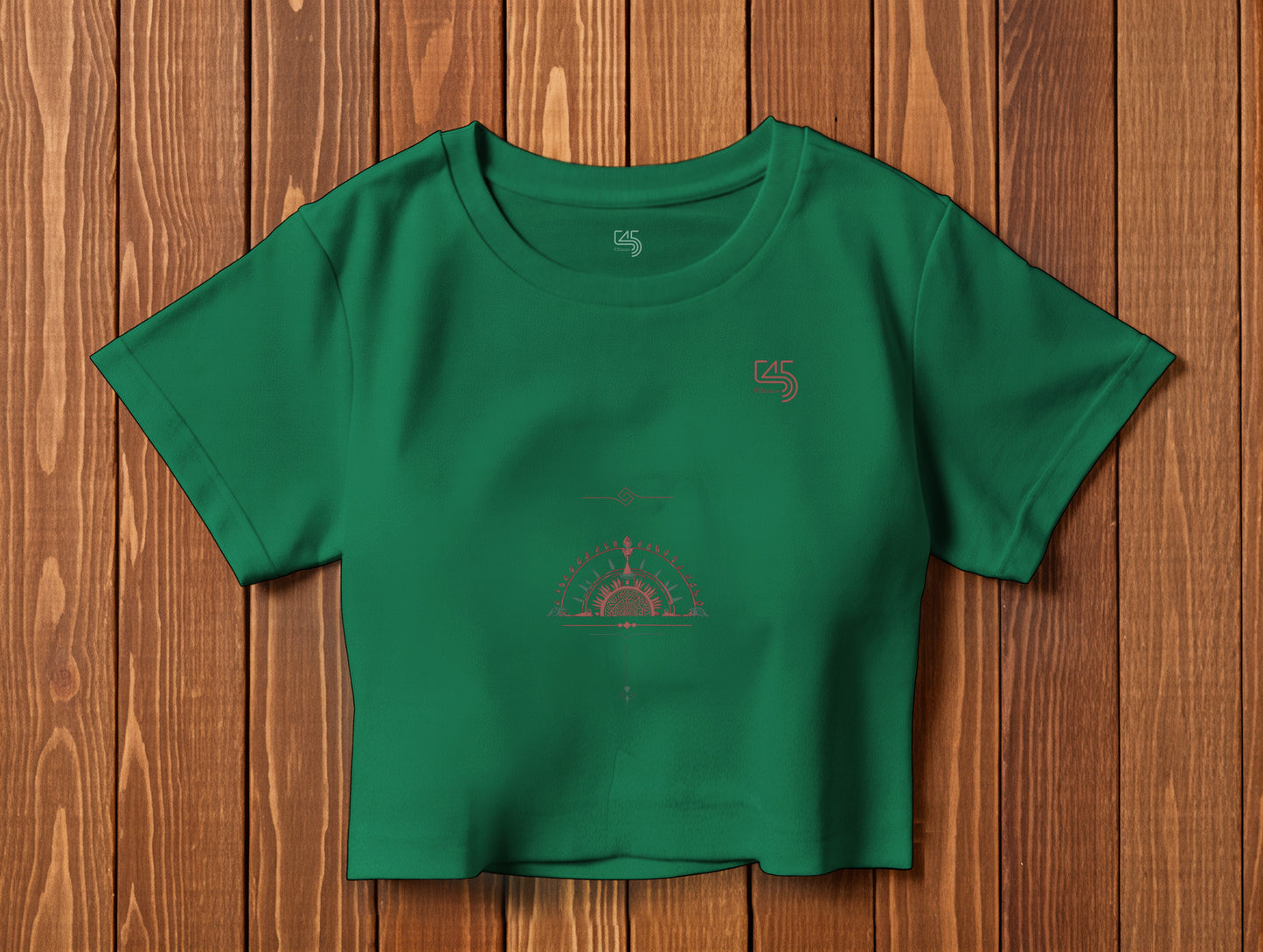 Sun it's 545 Crop Size T-Shirt (Tişört) (Renk: 5 Farklı Renk) (545CRP0005)