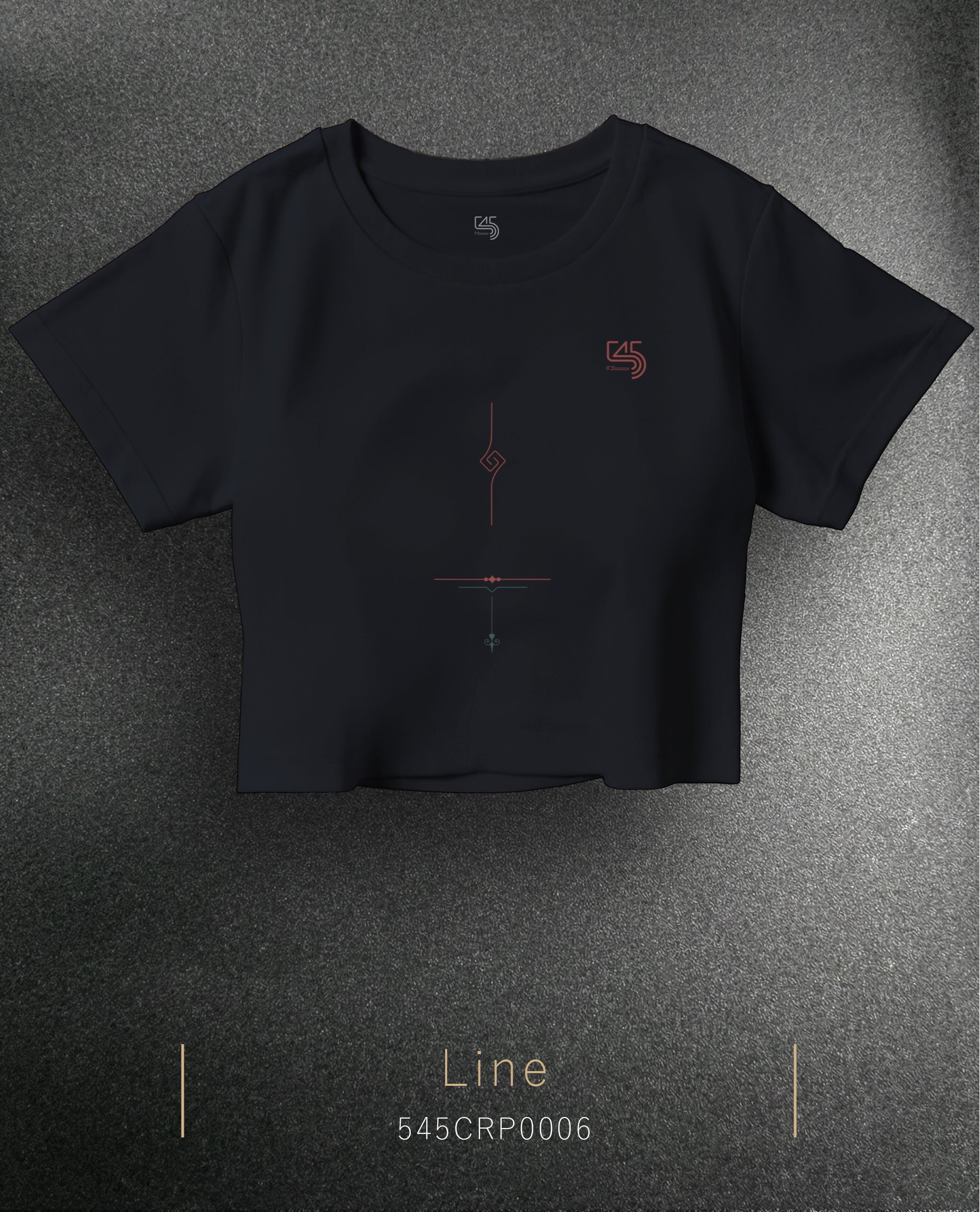 Line Crop Size T-Shirt (Tişört) 5 Renk