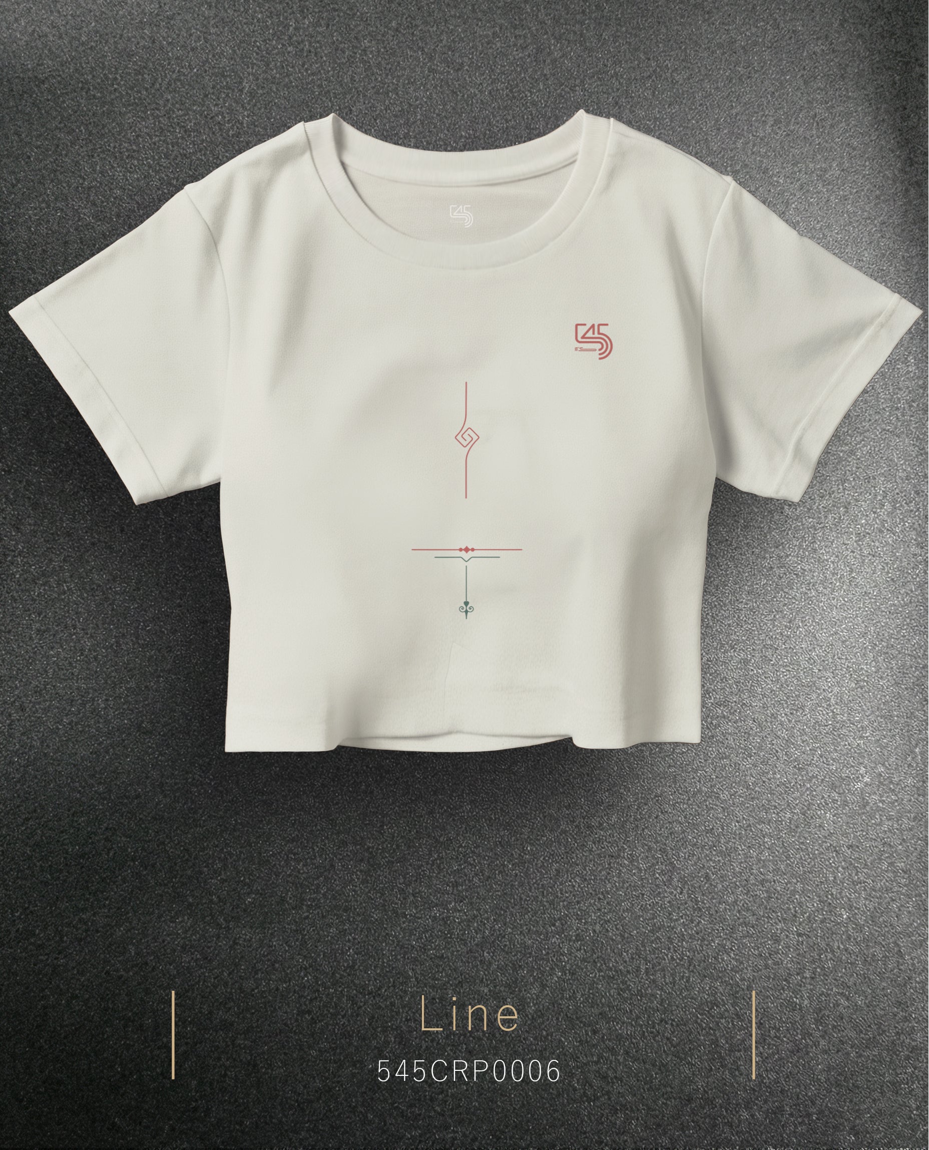 Line Crop Size T-Shirt (Tişört) 5 Renk