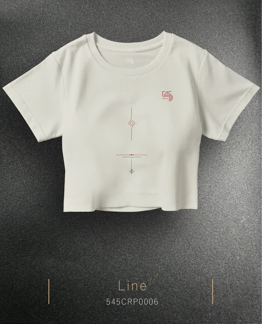 Line Crop Size T-Shirt (Tişört) 5 Renk