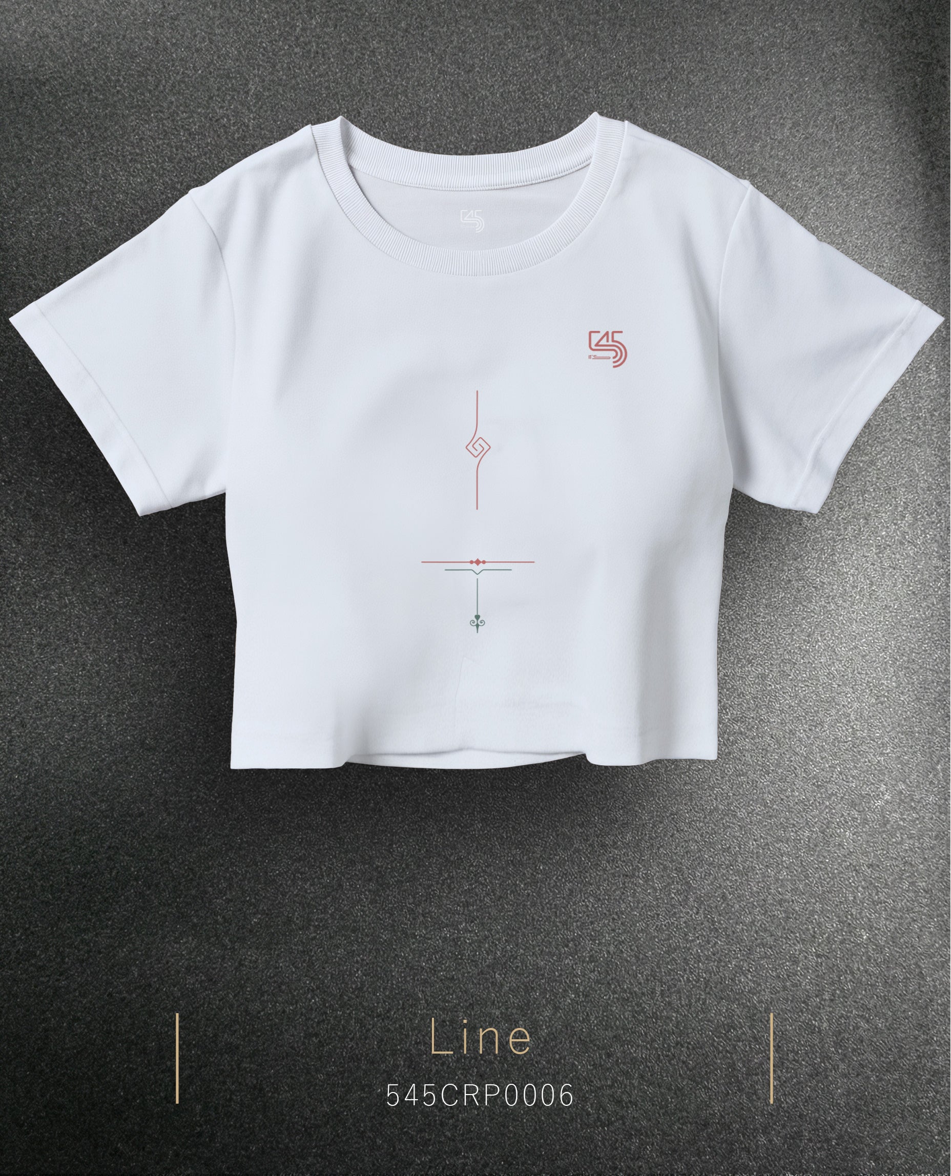 Line Crop Size T-Shirt (Tişört) 5 Renk