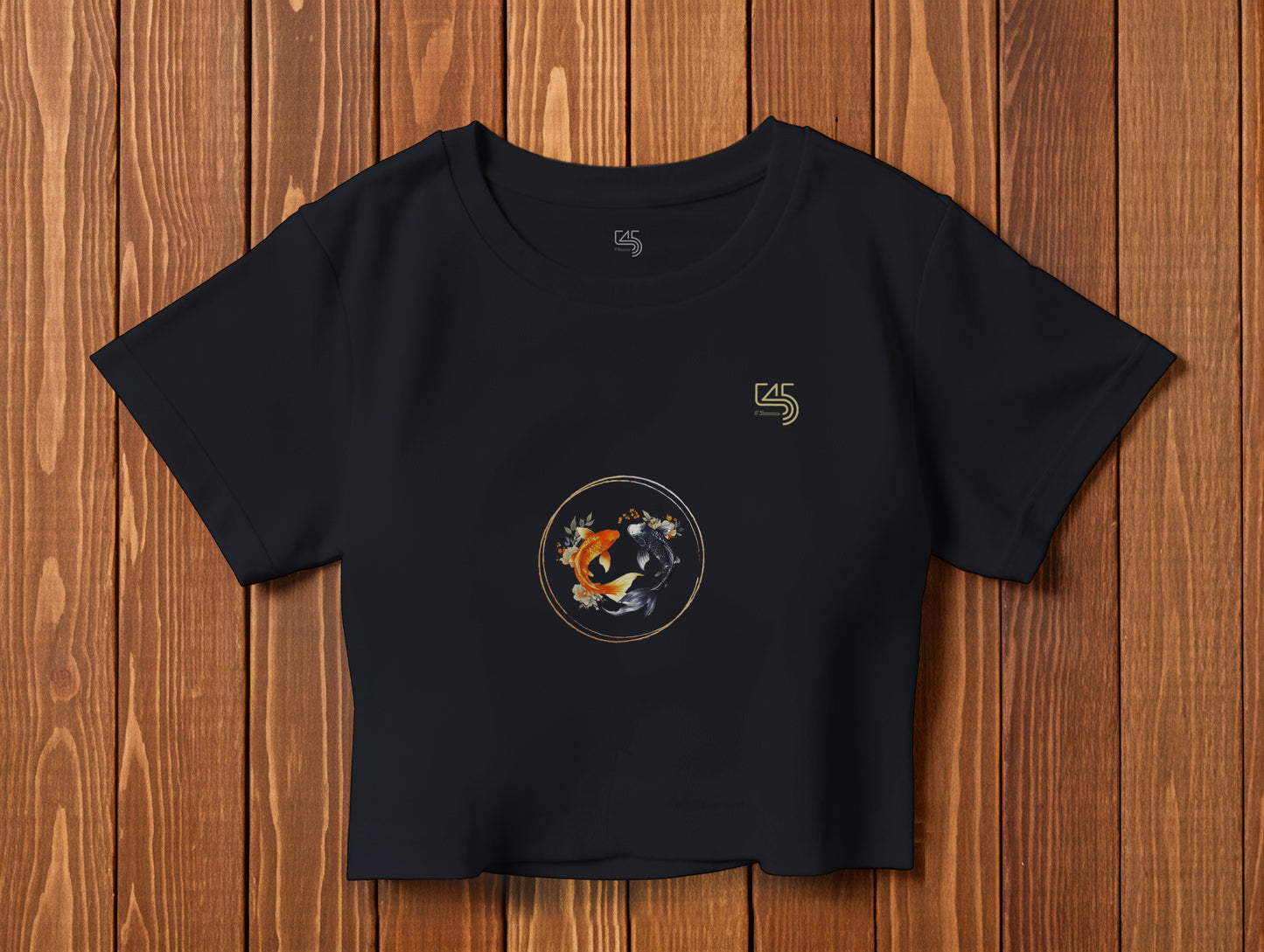 Koi it's 545 Crop Size T-Shirt (Tişört) (Renk: 5 Farklı Renk) (545CRP0007)