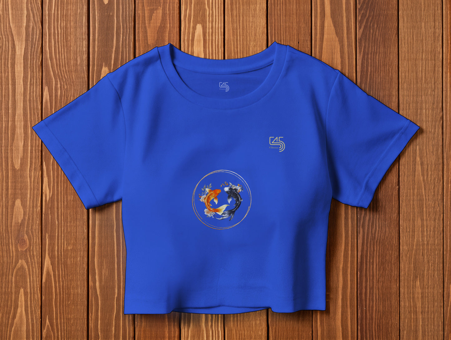 Koi it's 545 Crop Size T-Shirt (Tişört) (Renk: 5 Farklı Renk) (545CRP0007)