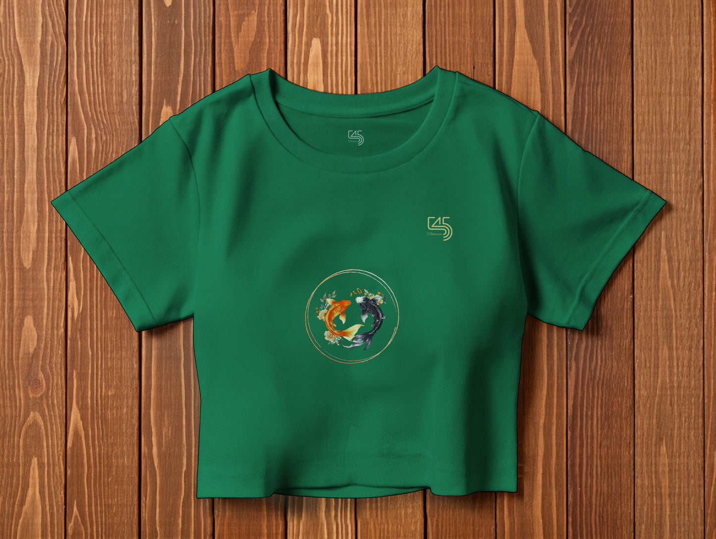 Koi it's 545 Crop Size T-Shirt (Tişört) (Renk: 5 Farklı Renk) (545CRP0007)