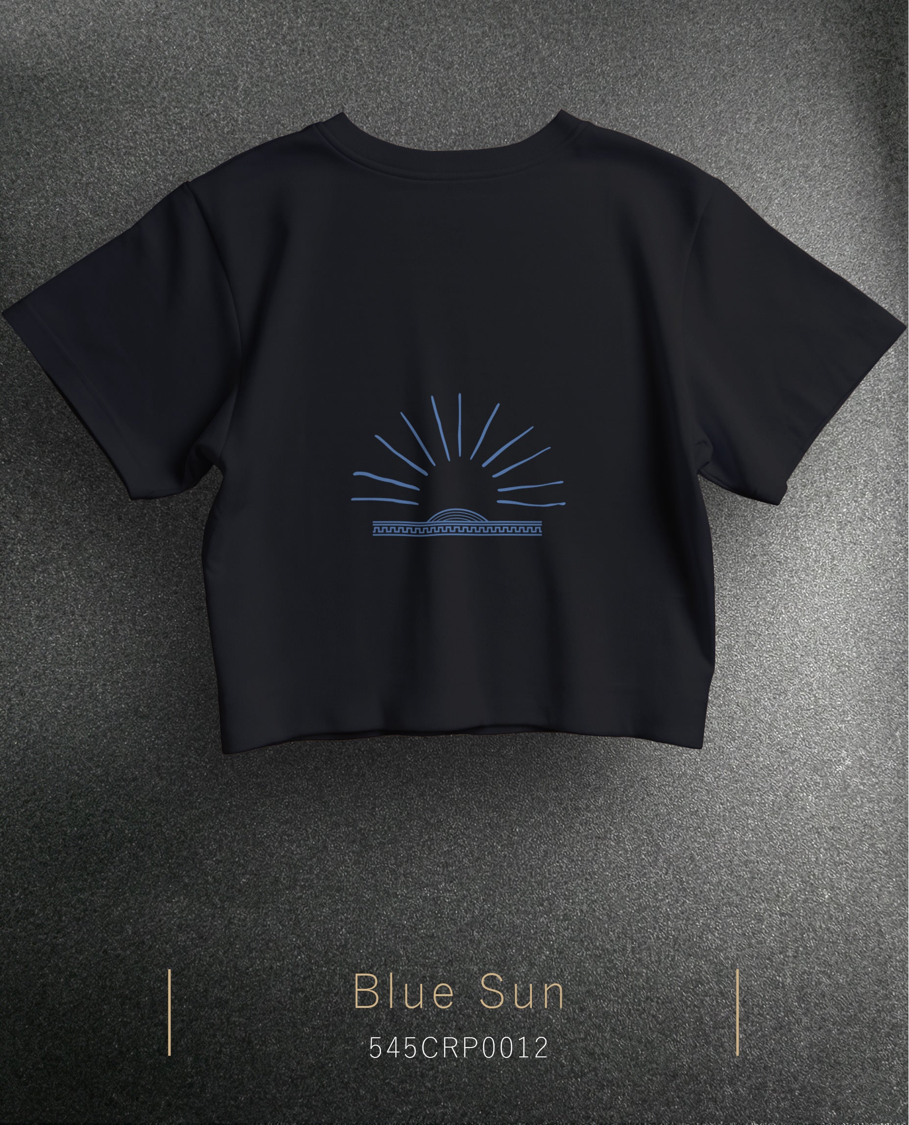Blue Sun Crop Size T-Shirt (Tişört) 5 Renk