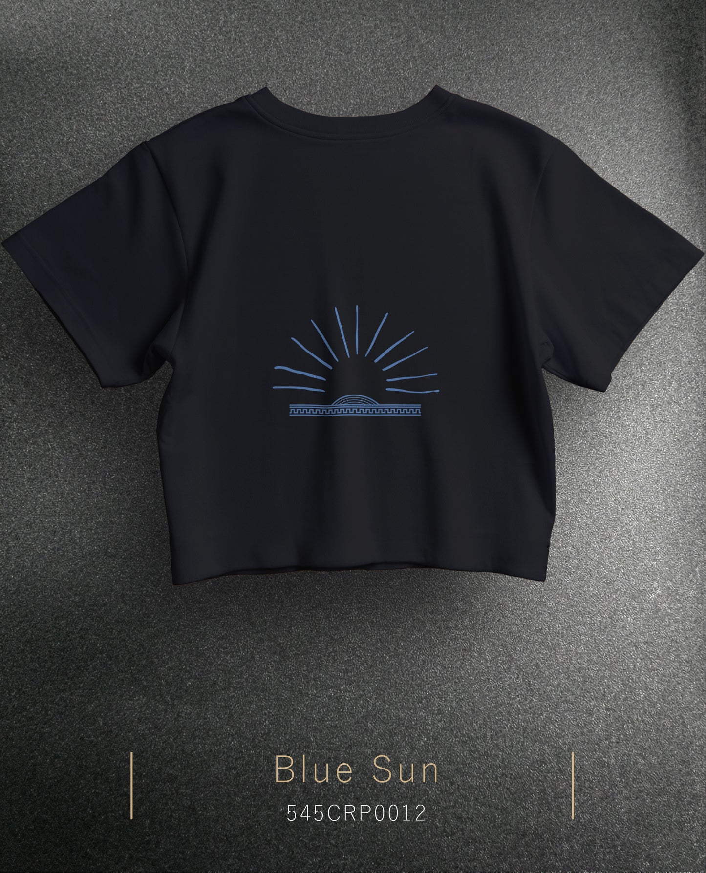 Blue Sun Crop Size T-Shirt (Tişört) 5 Renk