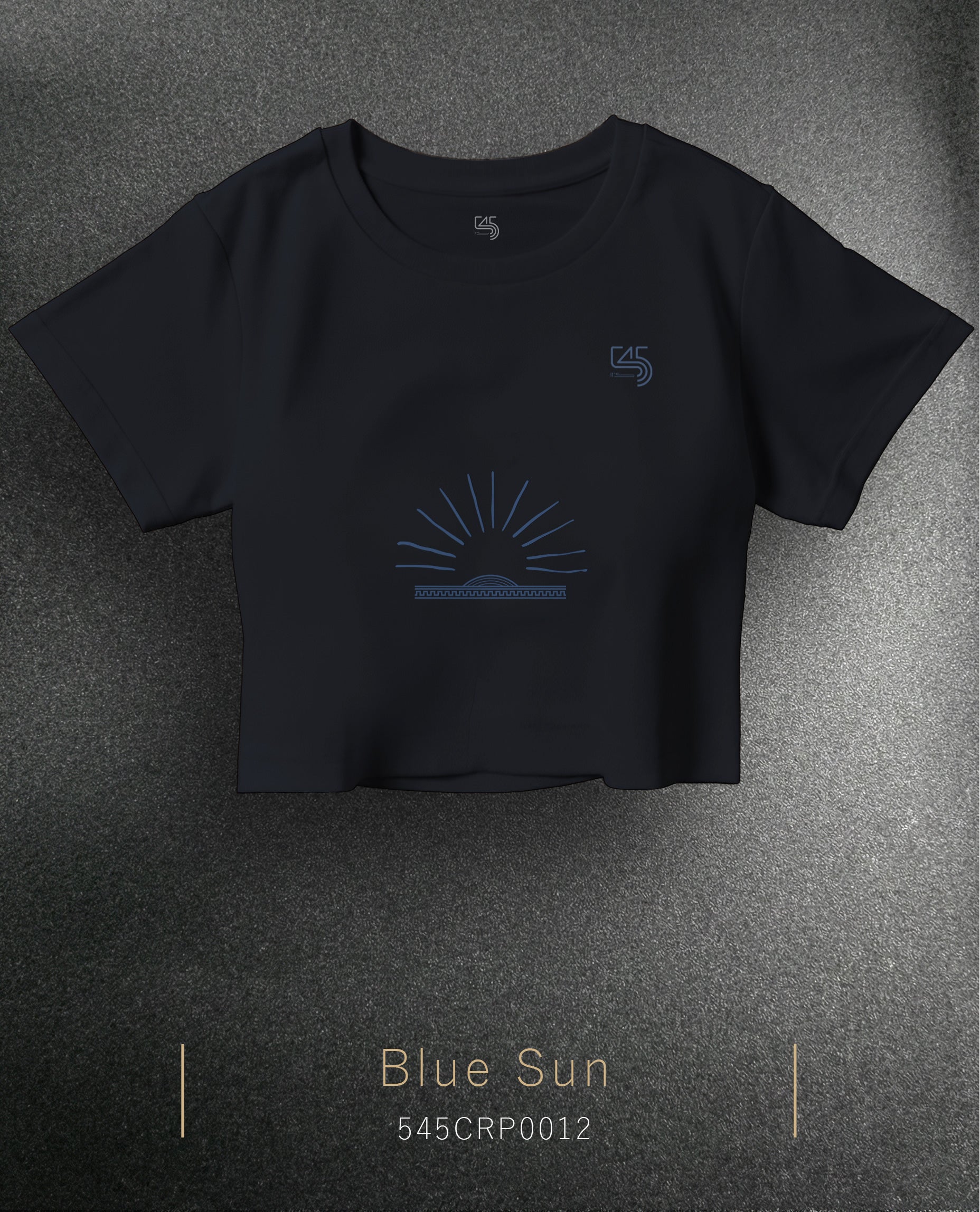 Blue Sun Crop Size T-Shirt (Tişört) 5 Renk