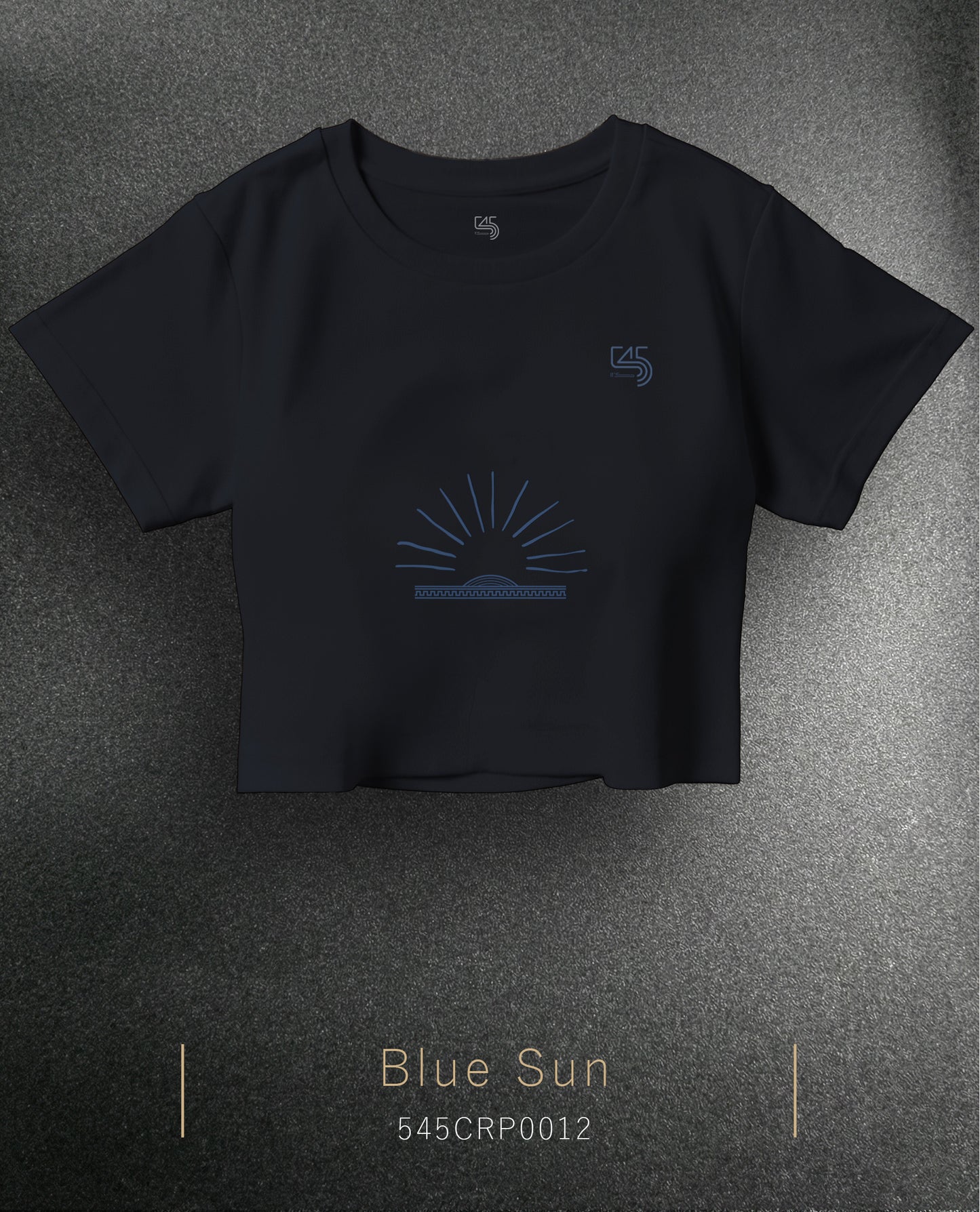 Blue Sun Crop Size T-Shirt (Tişört) 5 Renk
