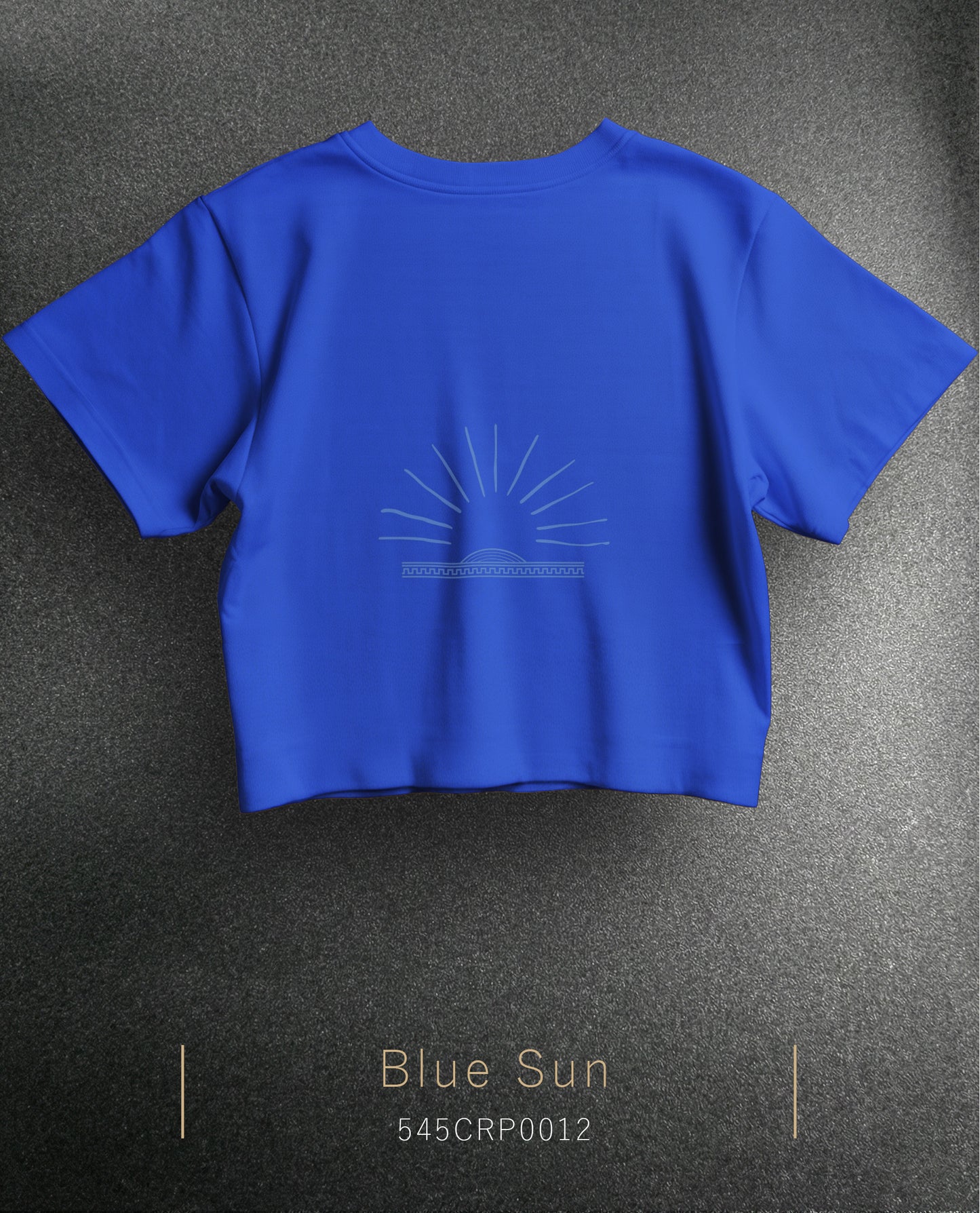 Blue Sun Crop Size T-Shirt (Tişört) 5 Renk