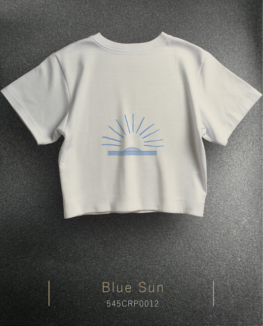 Blue Sun Crop Size T-Shirt (Tişört) 5 Renk