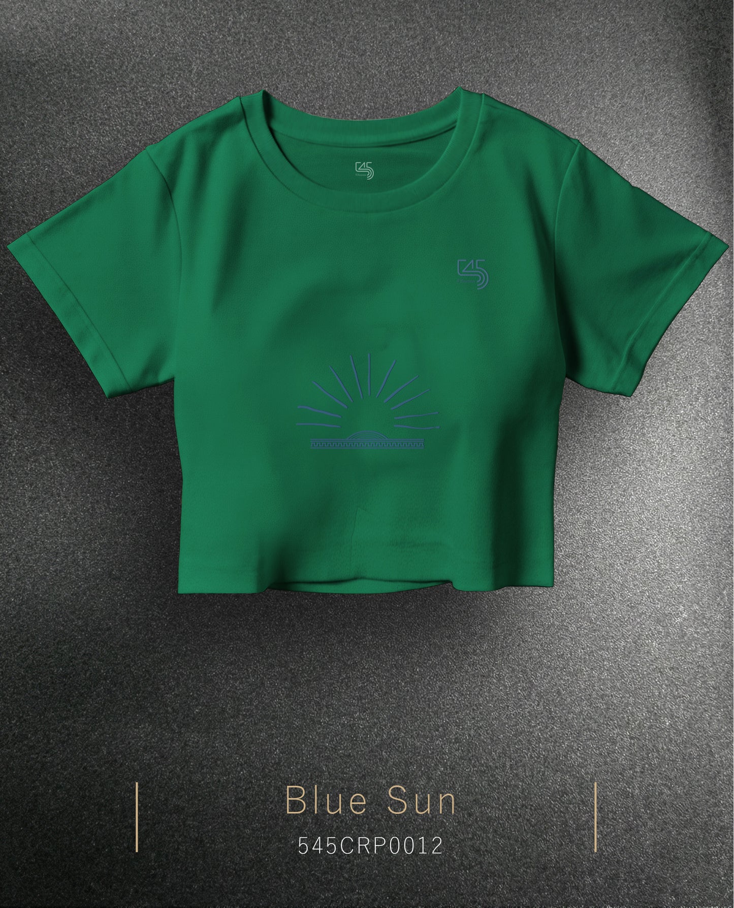 Blue Sun Crop Size T-Shirt (Tişört) 5 Renk