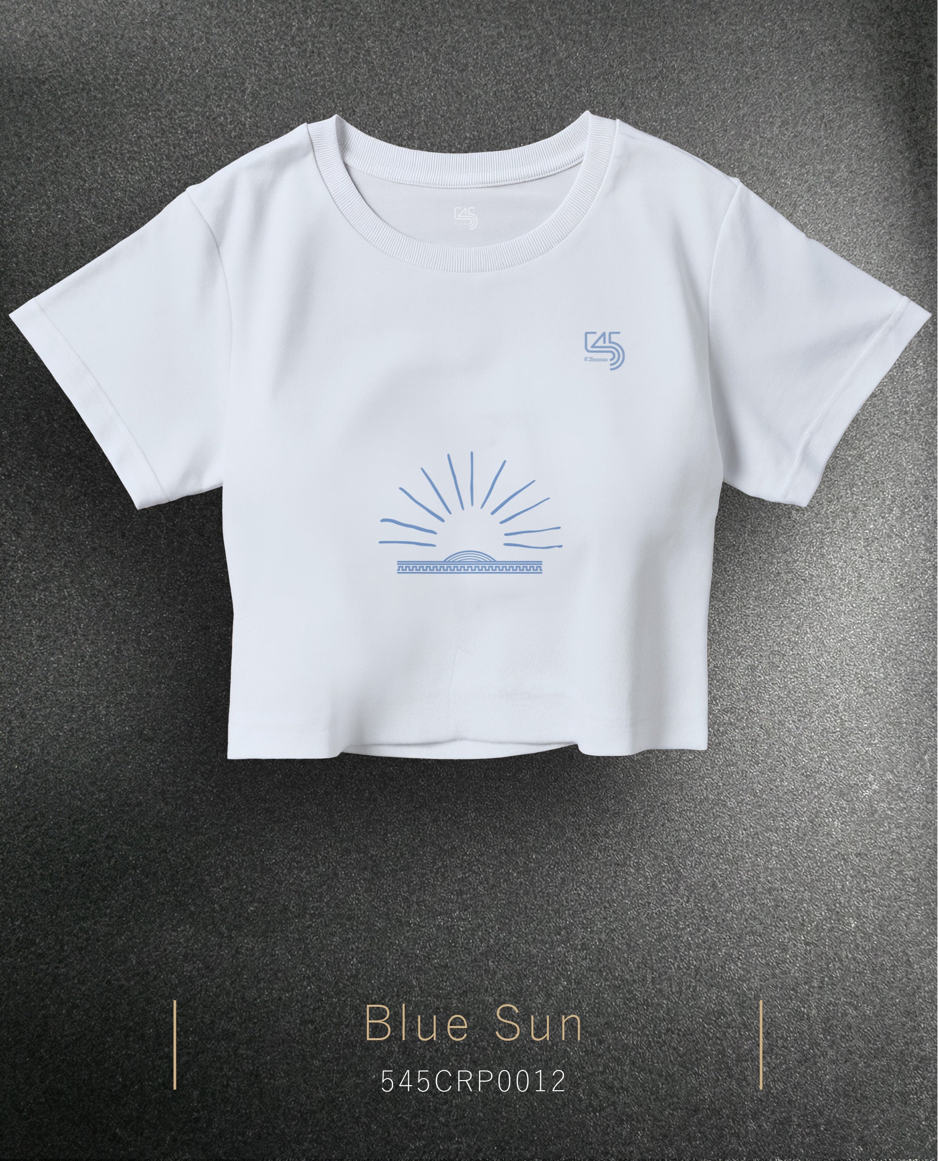 Blue Sun Crop Size T-Shirt (Tişört) 5 Renk