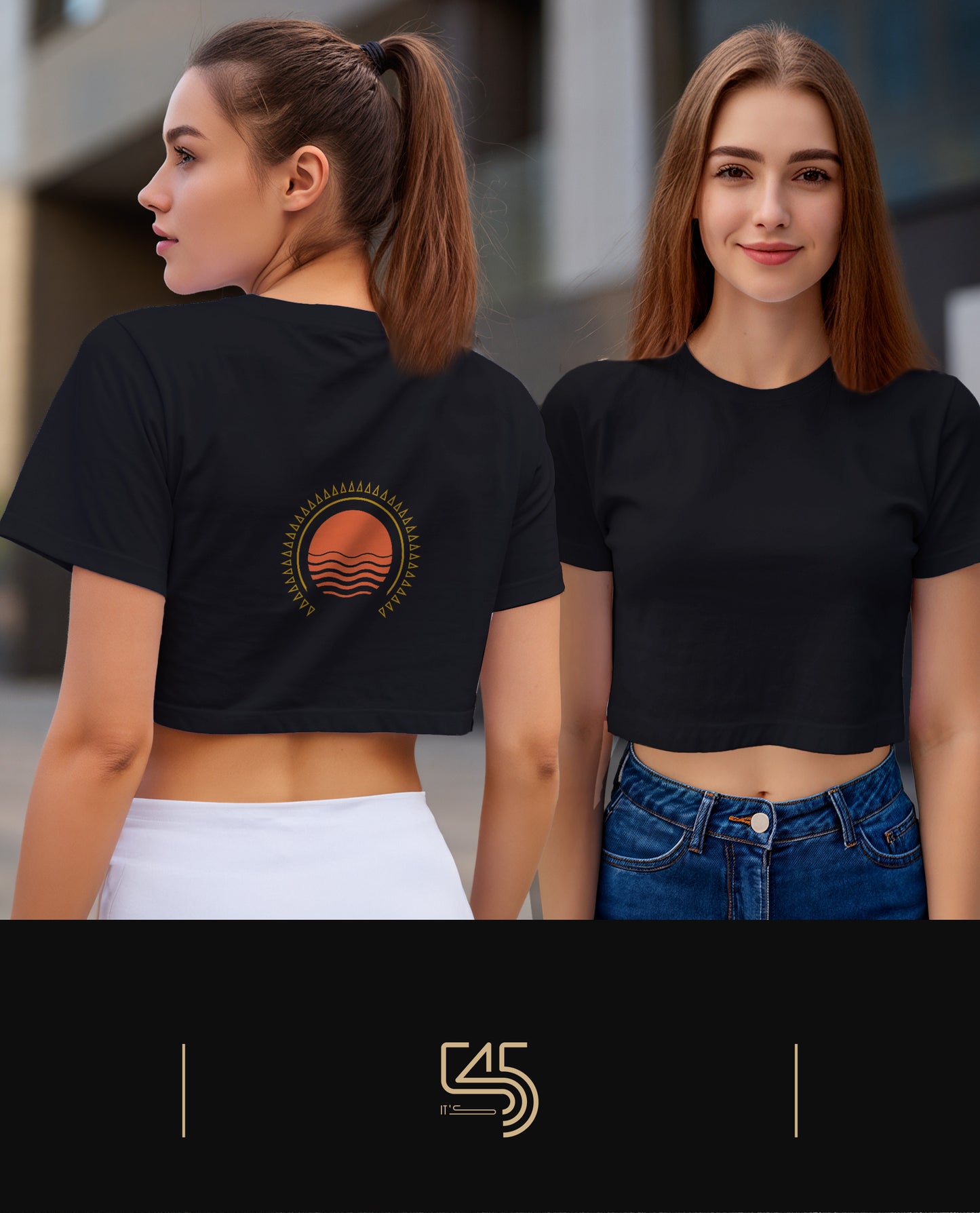 Sunset Crop Size T-Shirt (Tişört) 5 Renk