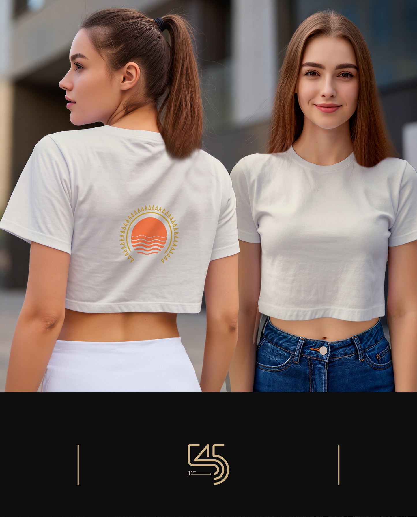 Sunset Crop Size T-Shirt (Tişört) 5 Renk