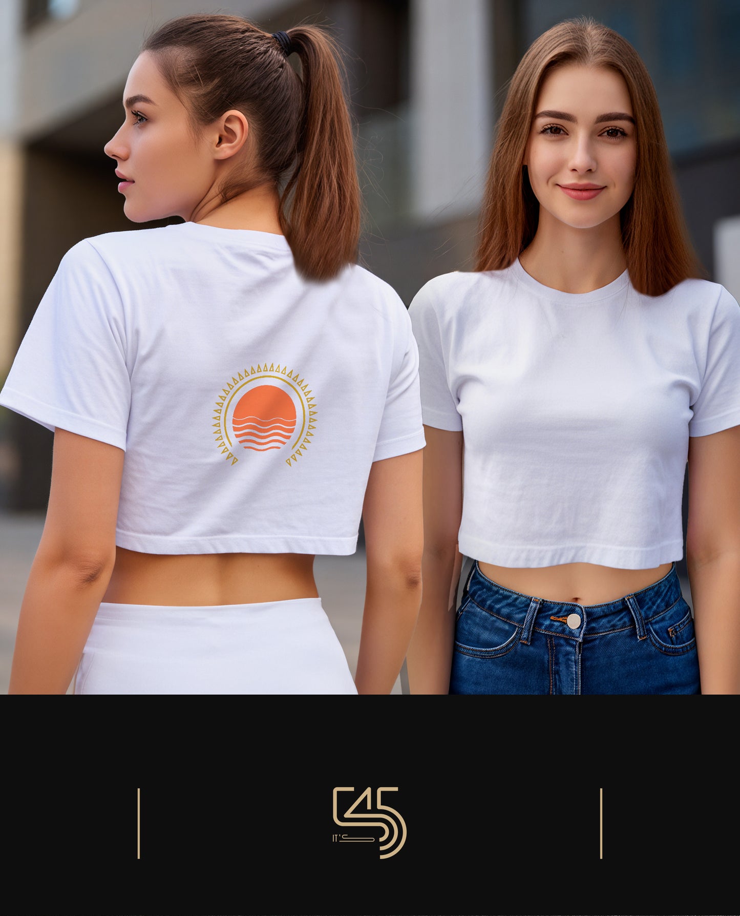Sunset Crop Size T-Shirt (Tişört) 5 Renk