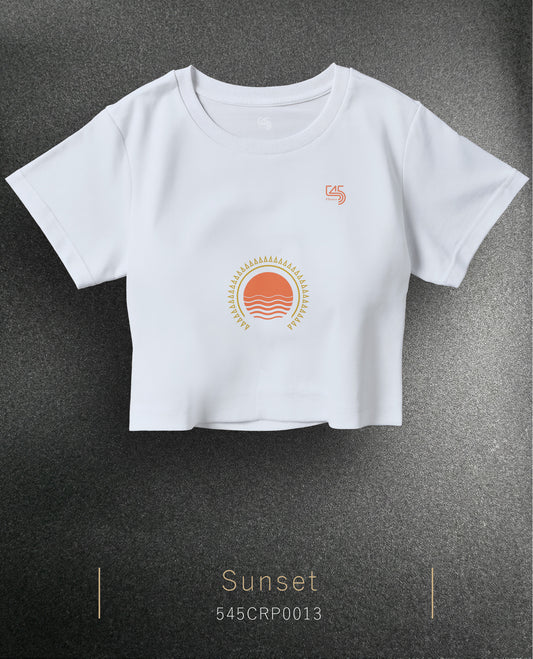 Sunset Crop Size T-Shirt (Tişört) 5 Renk