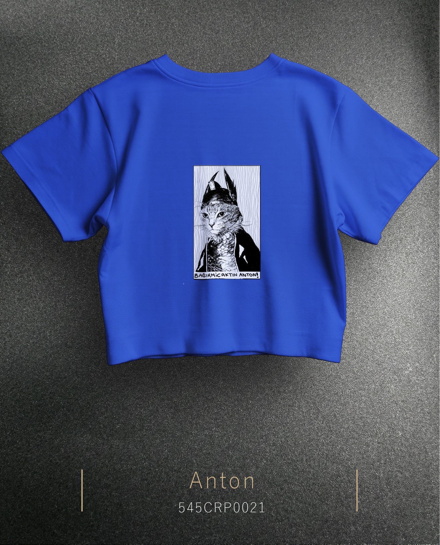 The Cat Anton Crop Size T-Shirt (T-shirt) 5 Colors