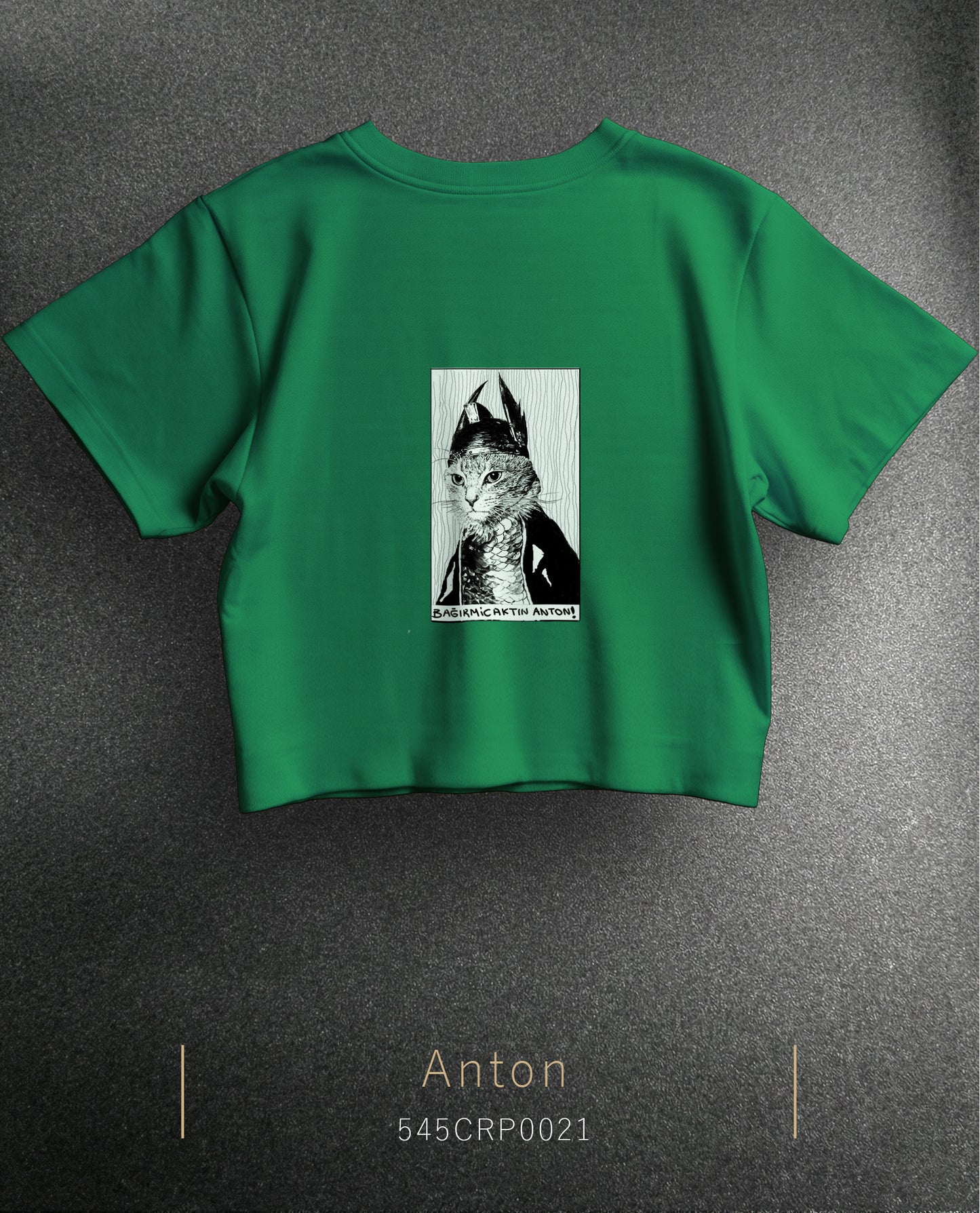 The Cat Anton Crop Size T-Shirt (T-shirt) 5 Colors