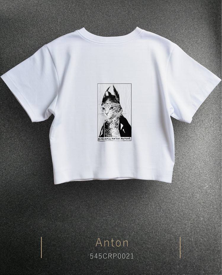 The Cat Anton Crop Size T-Shirt (Tişört) 5 Renk