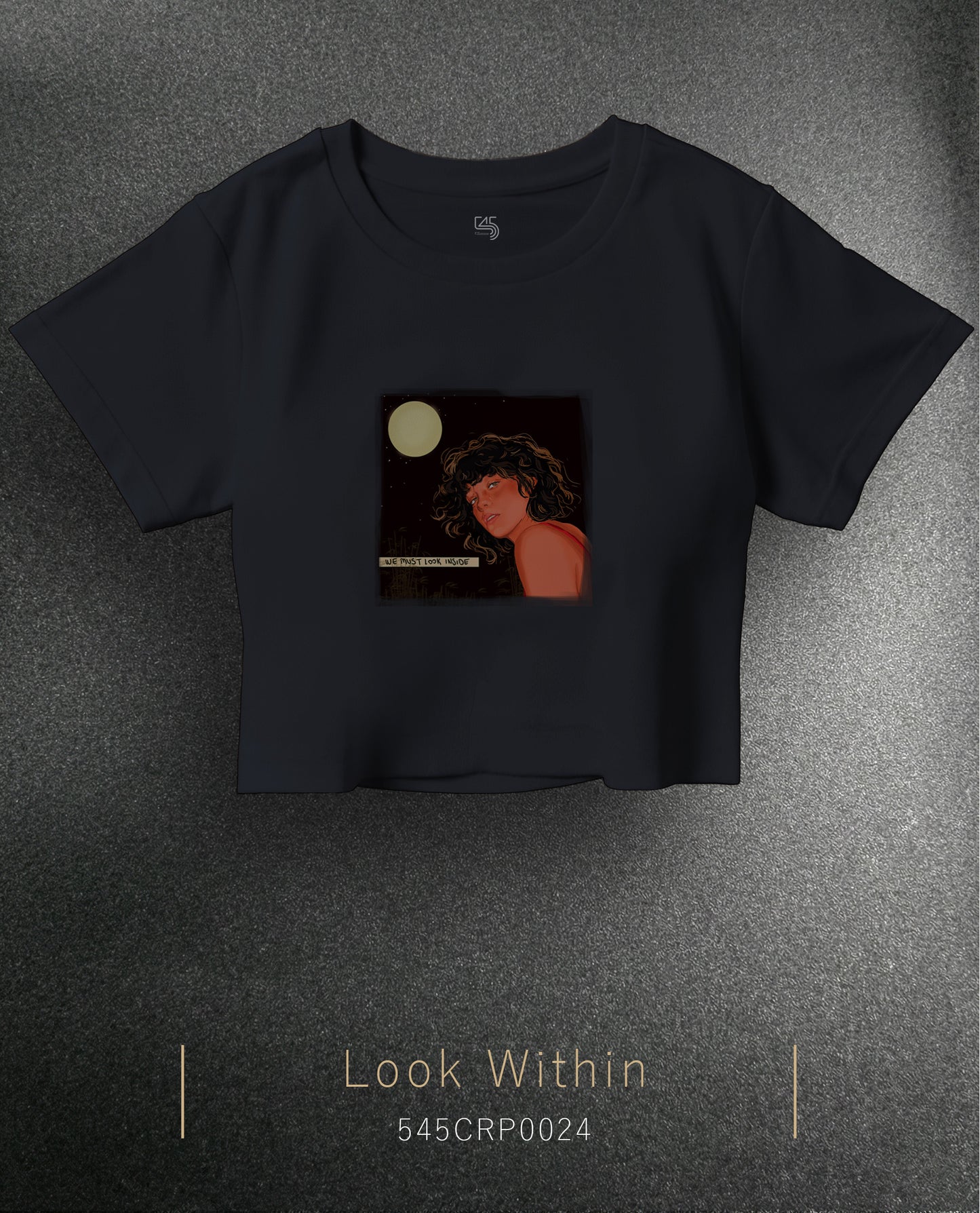 Look Within Crop Size T-Shirt (Tişört) 3 Renk