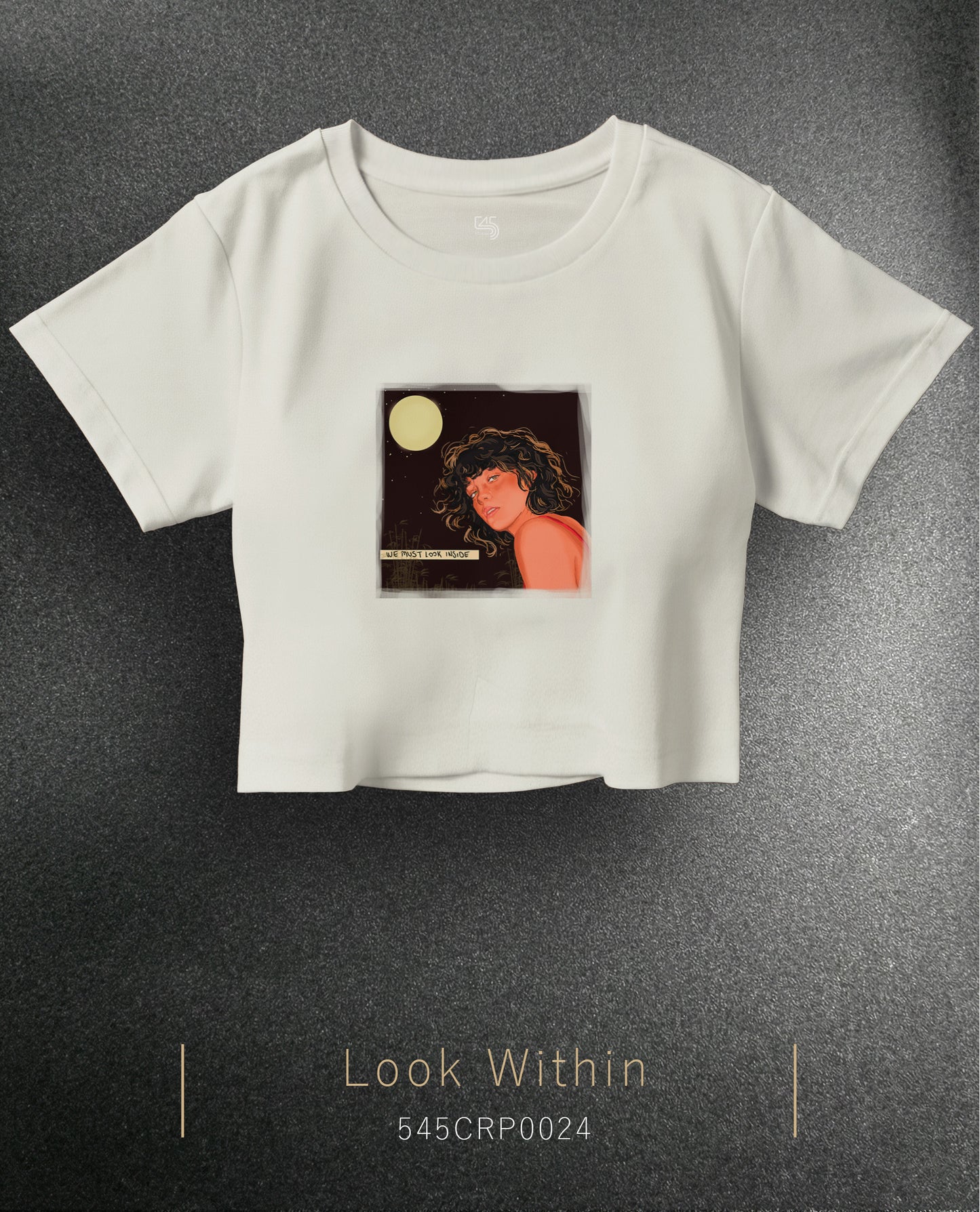 Look Within Crop Size T-Shirt (Tişört) 3 Renk