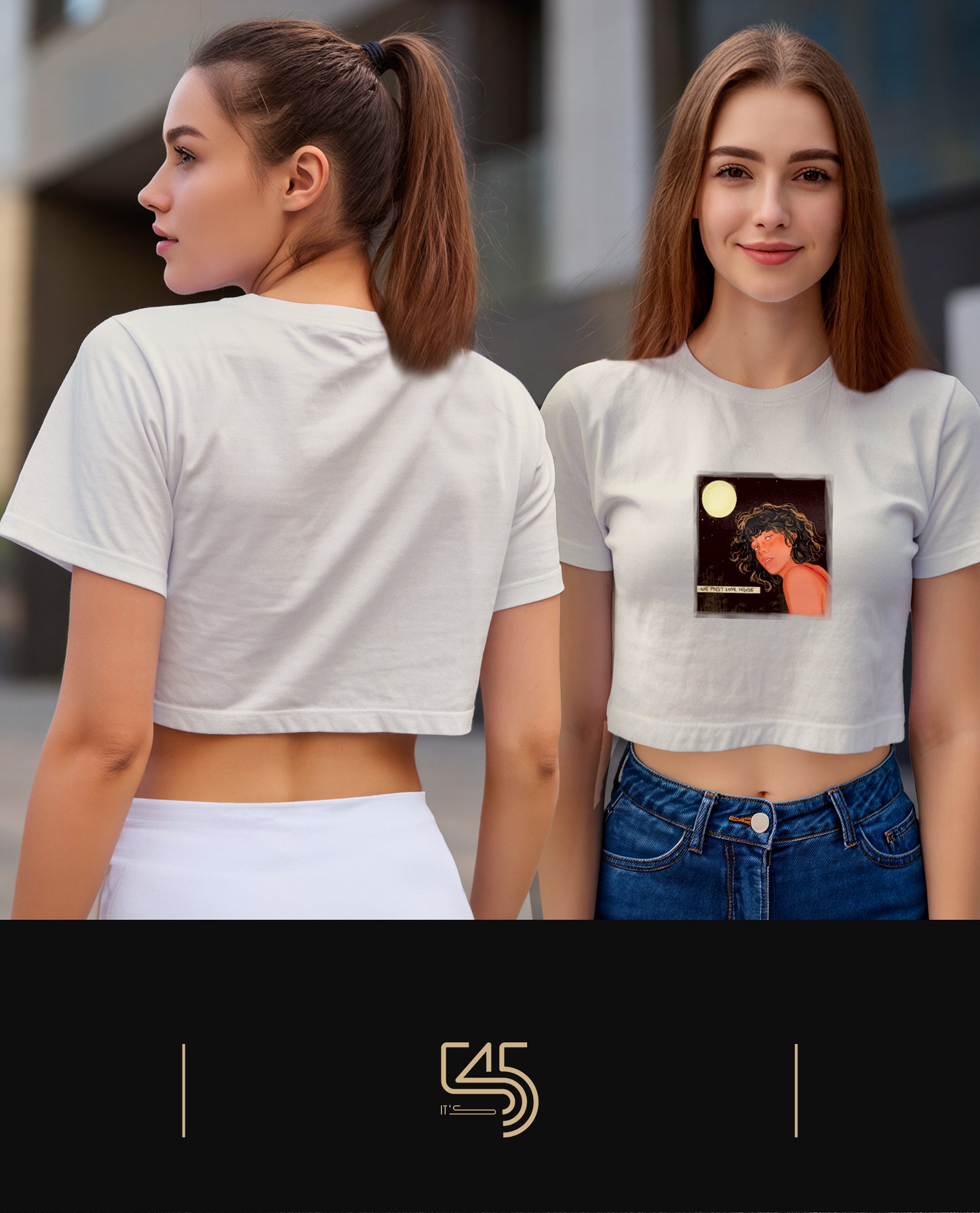 Look Within Crop Size T-Shirt (Tişört) 3 Renk