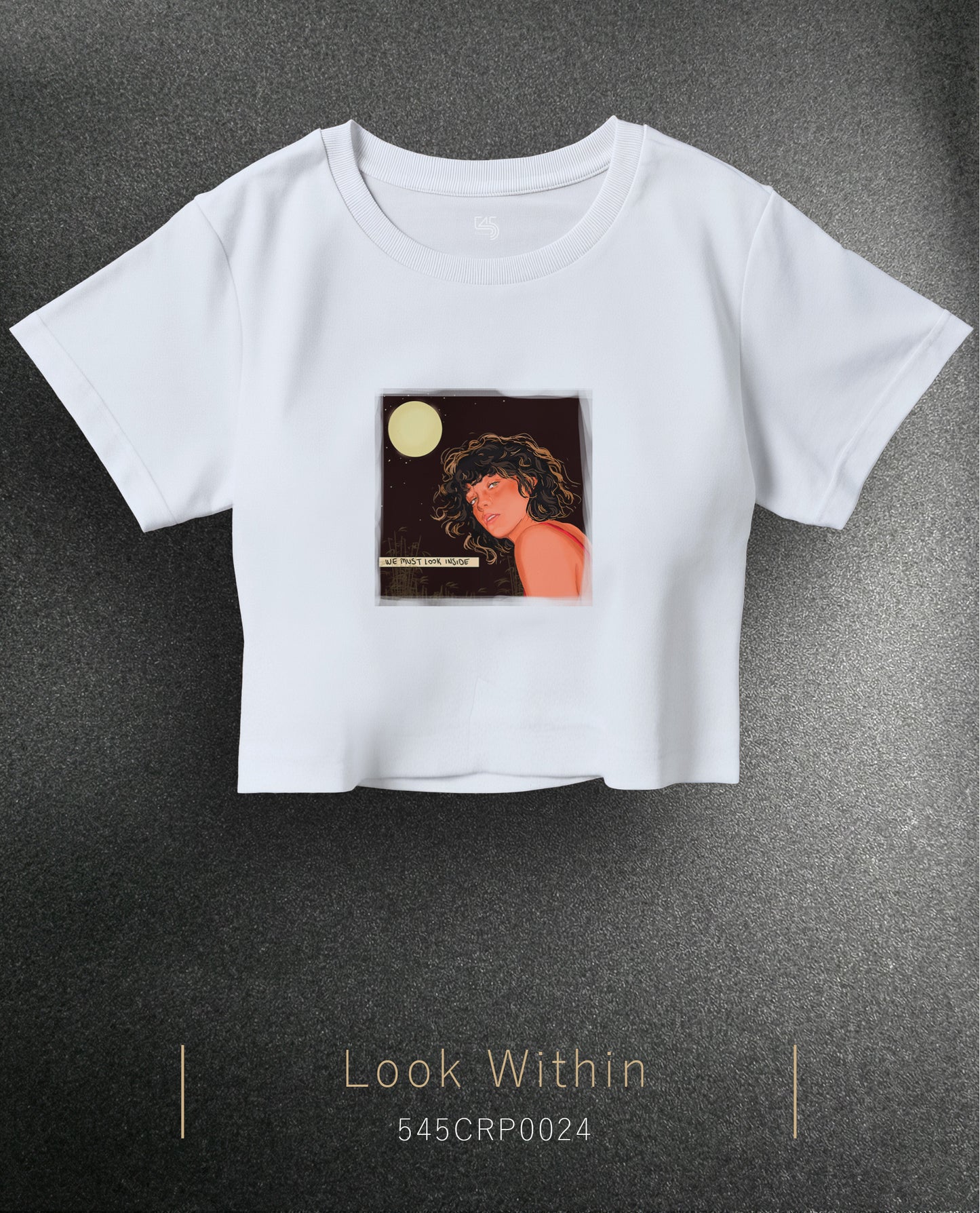 Look Within Crop Size T-Shirt (Tişört) 3 Renk