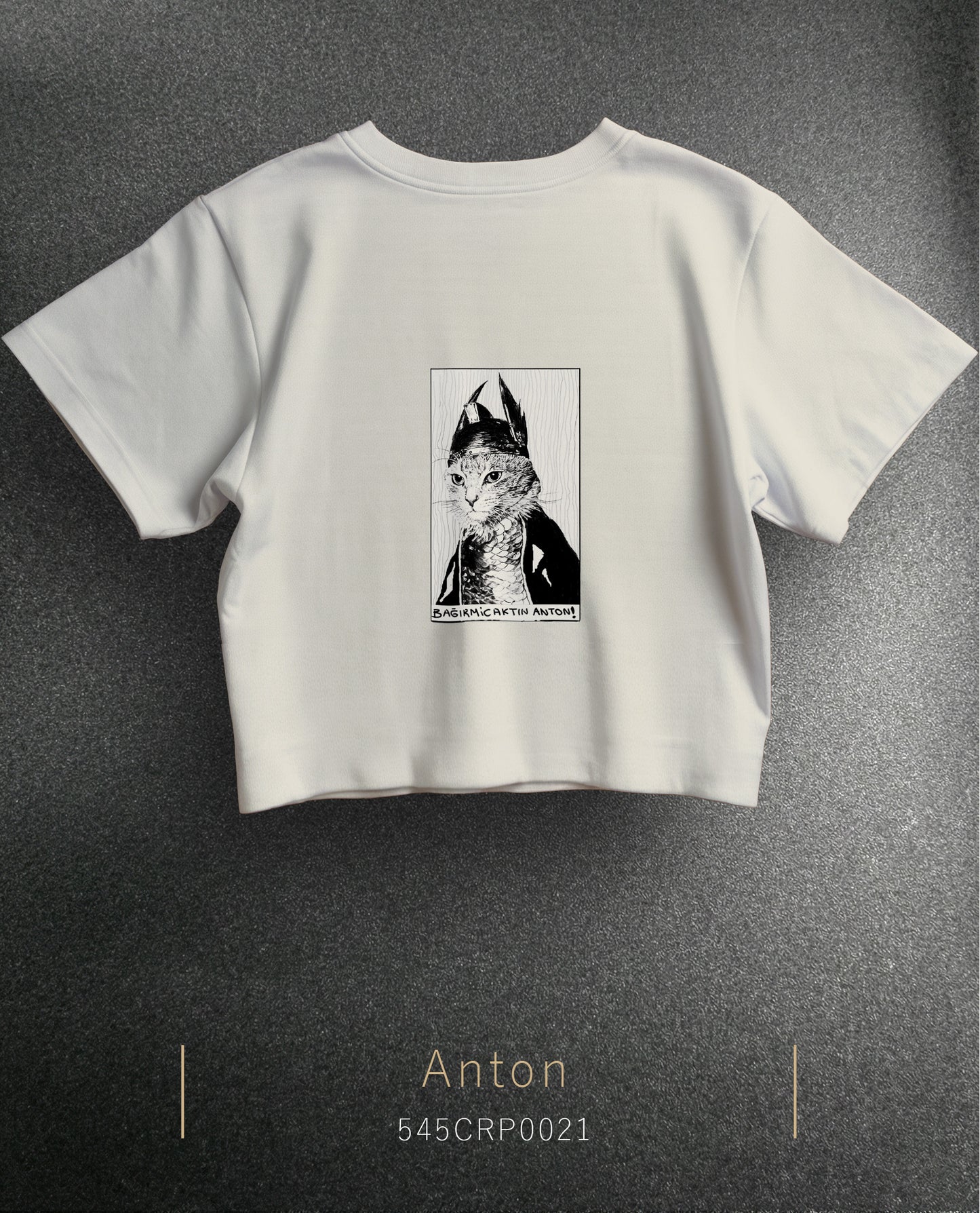 The Cat Anton Crop Size T-Shirt (T-shirt) 5 Colors
