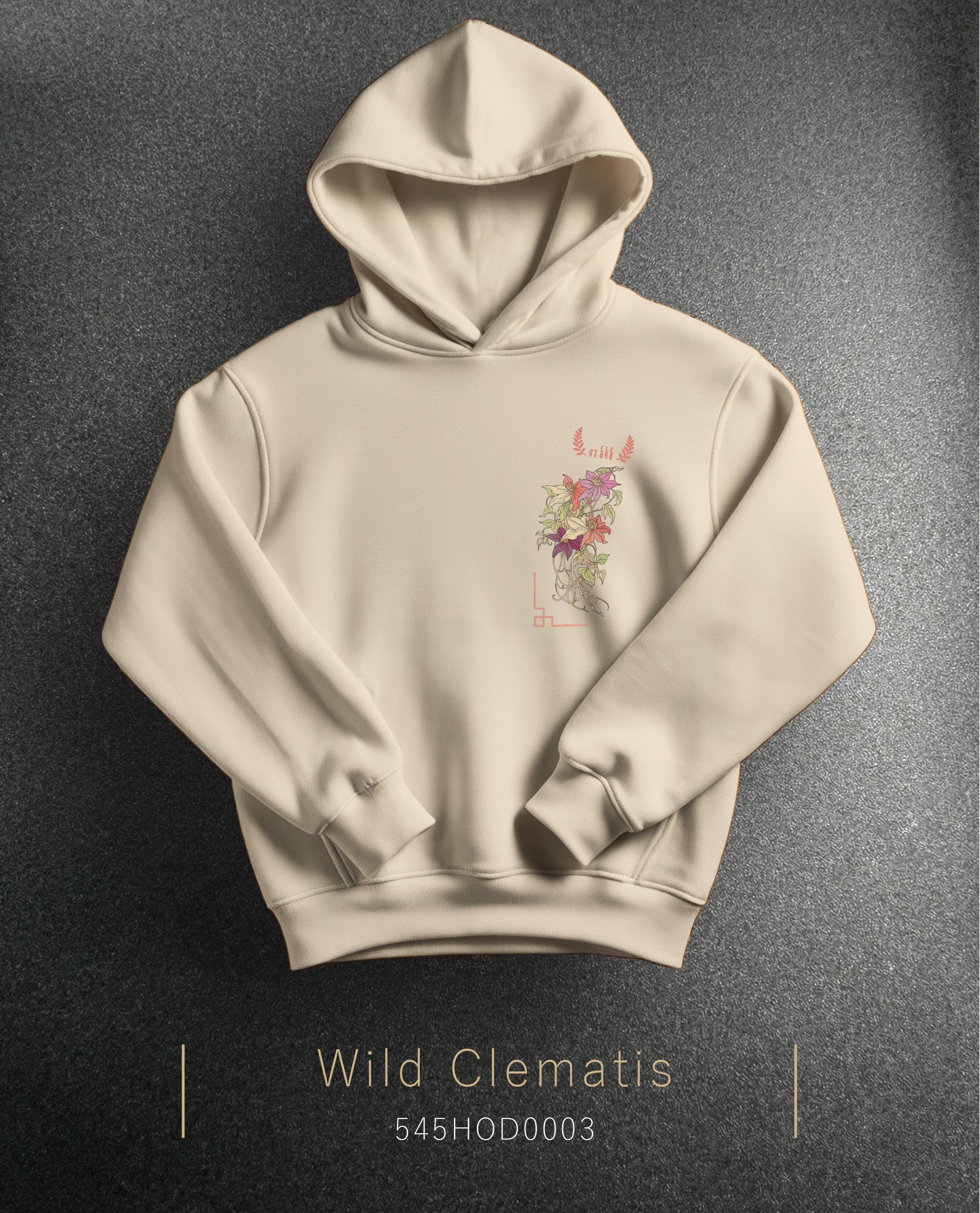 Wild Clematis Hoodie (Kapüşonlu Sweatshirt) (2 Renk)