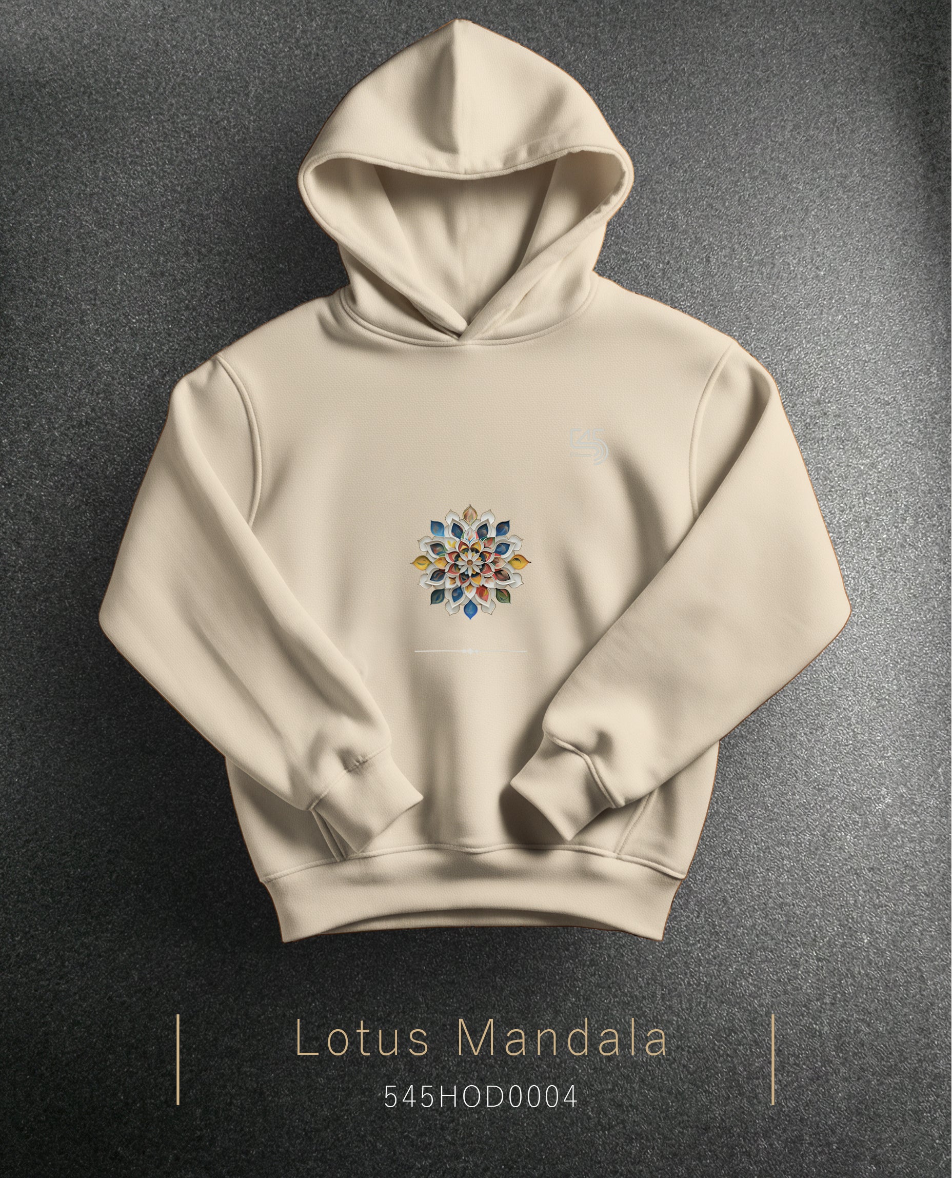Lotus Mandala Hoodie (Kapüşonlu Sweatshirt) (2 Renk)