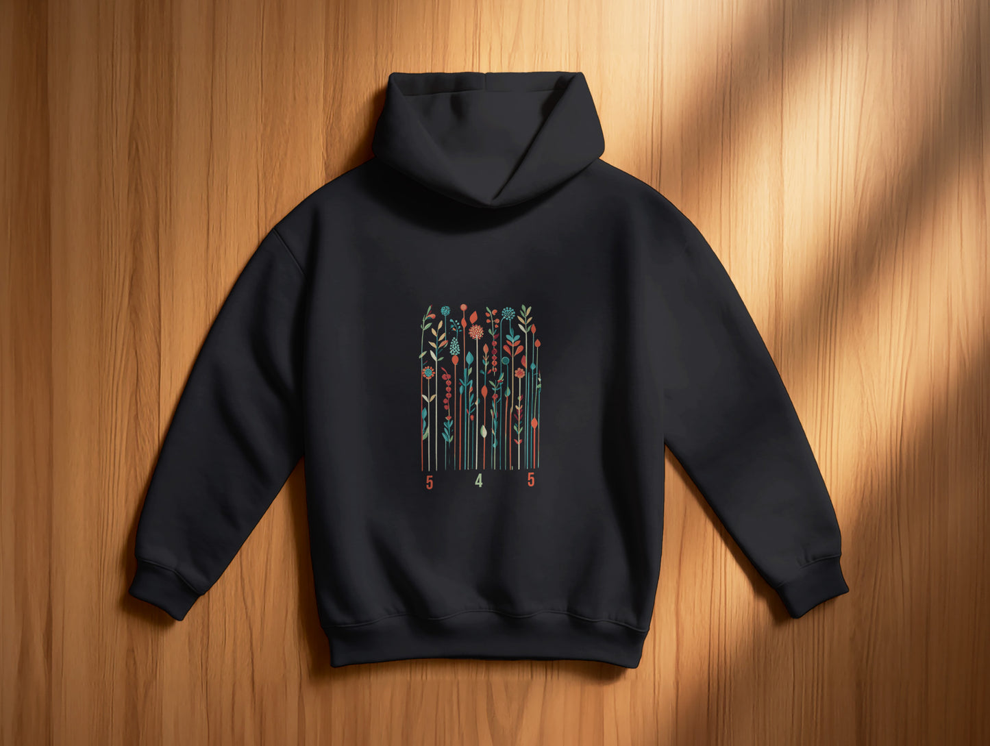 The Colors It's 545 Hoodie (Kapüşonlu Sweatshirt) (Renk: Siyah-Ekru) (545HOD0008)