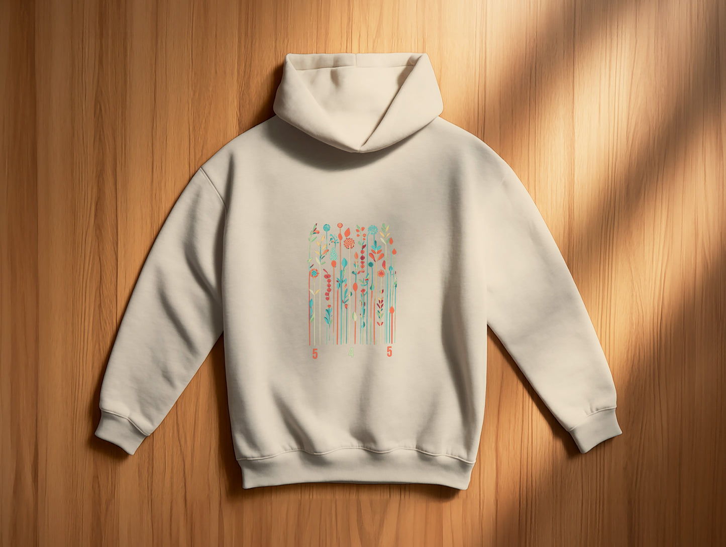 The Colors It's 545 Hoodie (Kapüşonlu Sweatshirt) (Renk: Siyah-Ekru) (545HOD0008)