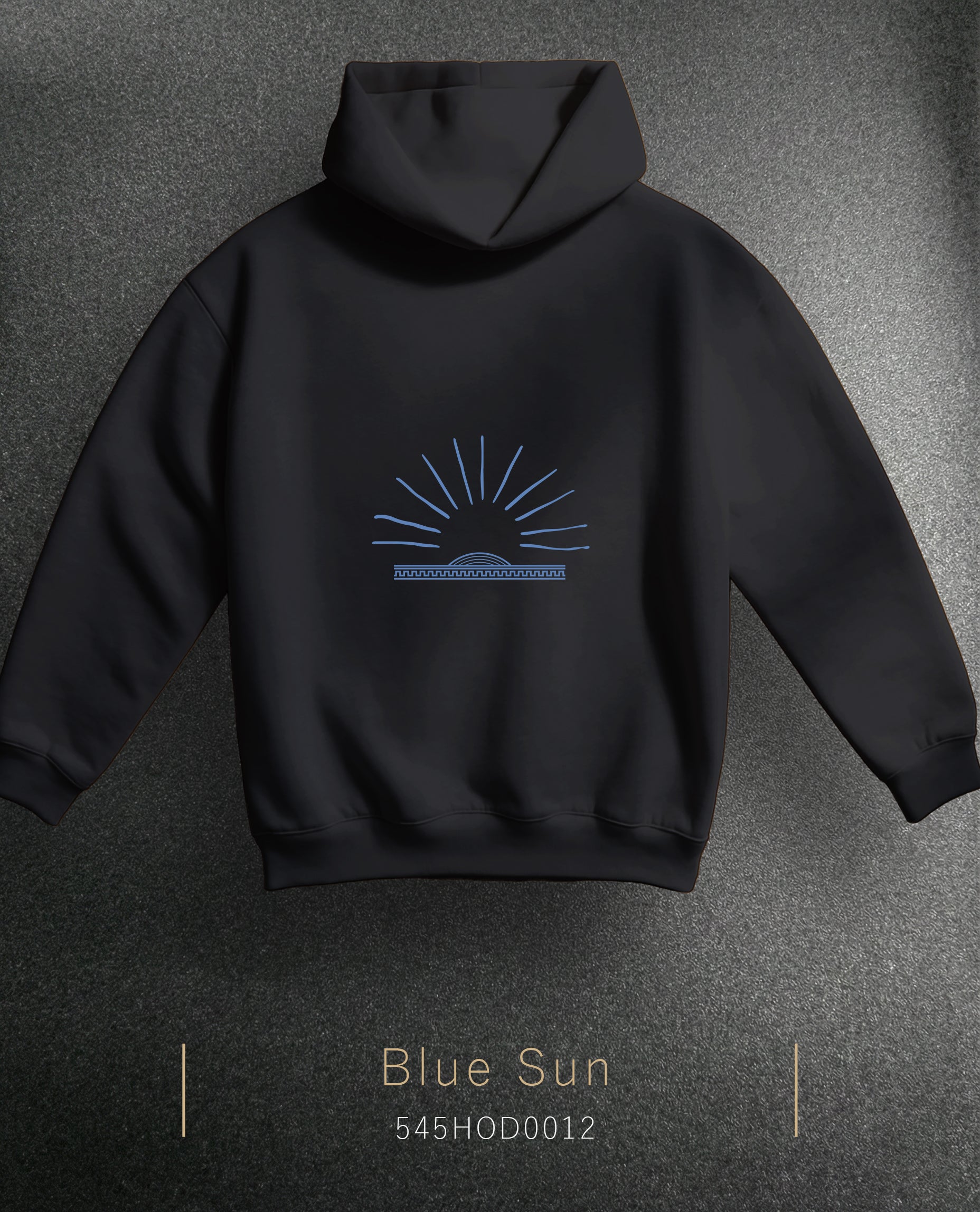 Blue Sun Hoodie Kapüşonlu Sweatshirt (2 Renk)