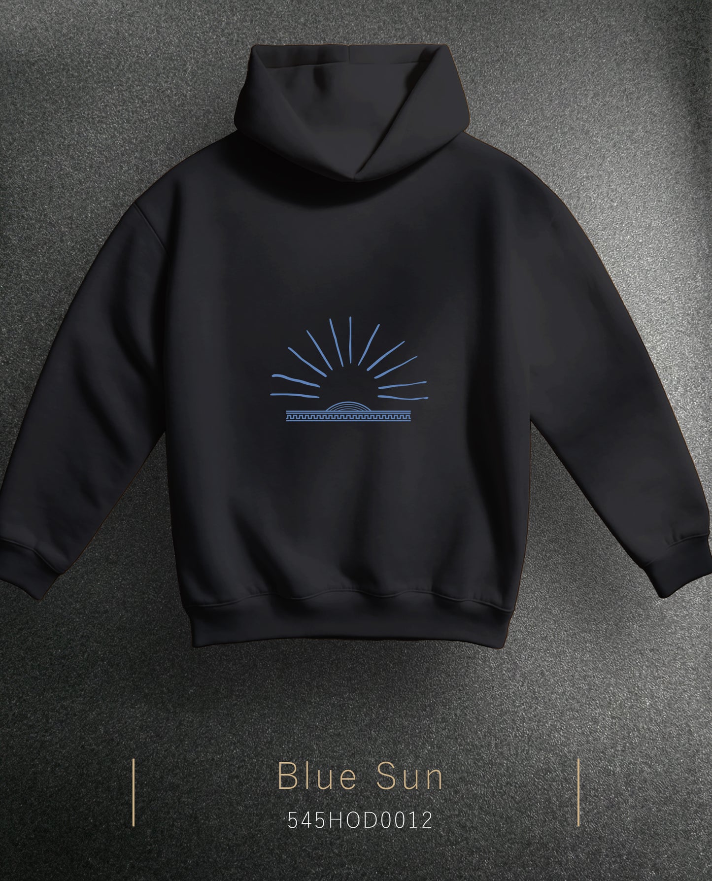 Blue Sun Hoodie Kapüşonlu Sweatshirt (2 Renk)