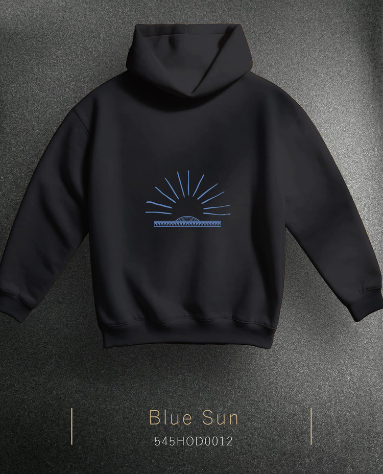 Blue Sun Hoodie Kapüşonlu Sweatshirt (2 Renk)