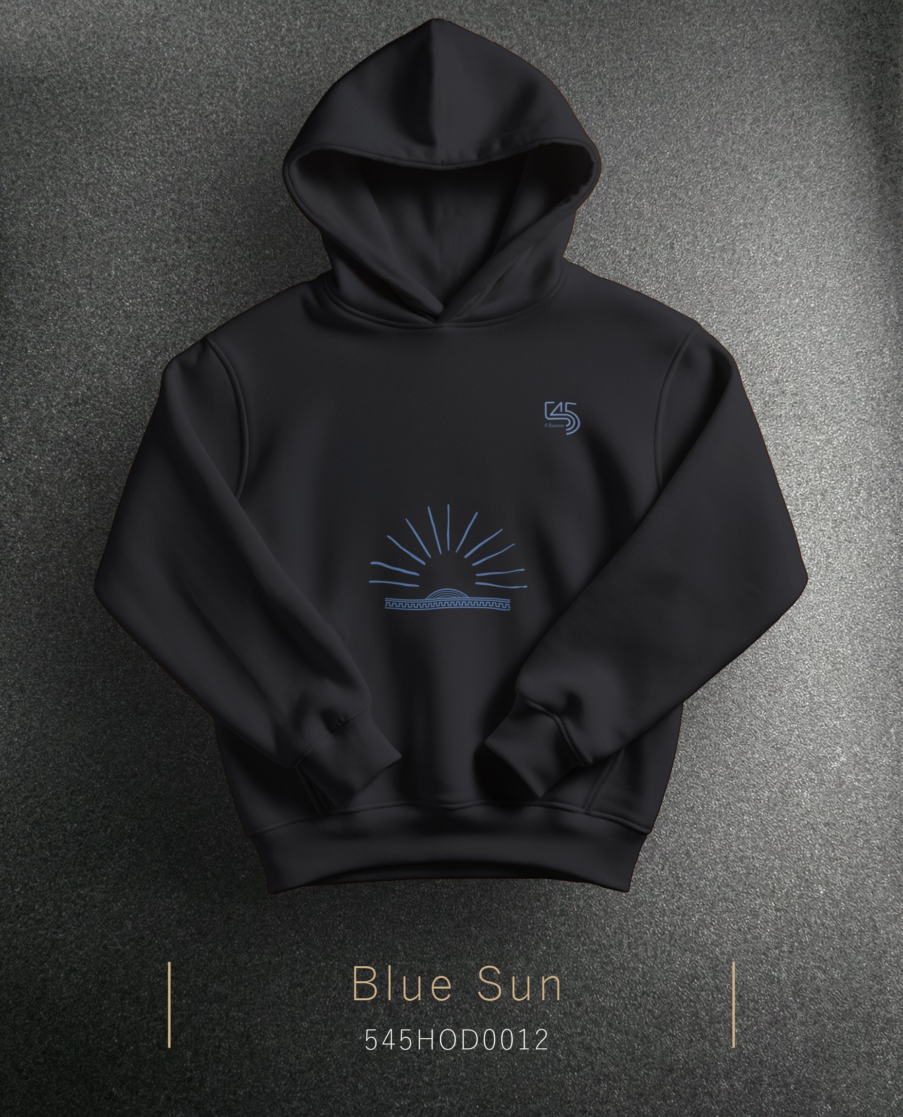 Blue Sun Hoodie Kapüşonlu Sweatshirt (2 Renk)